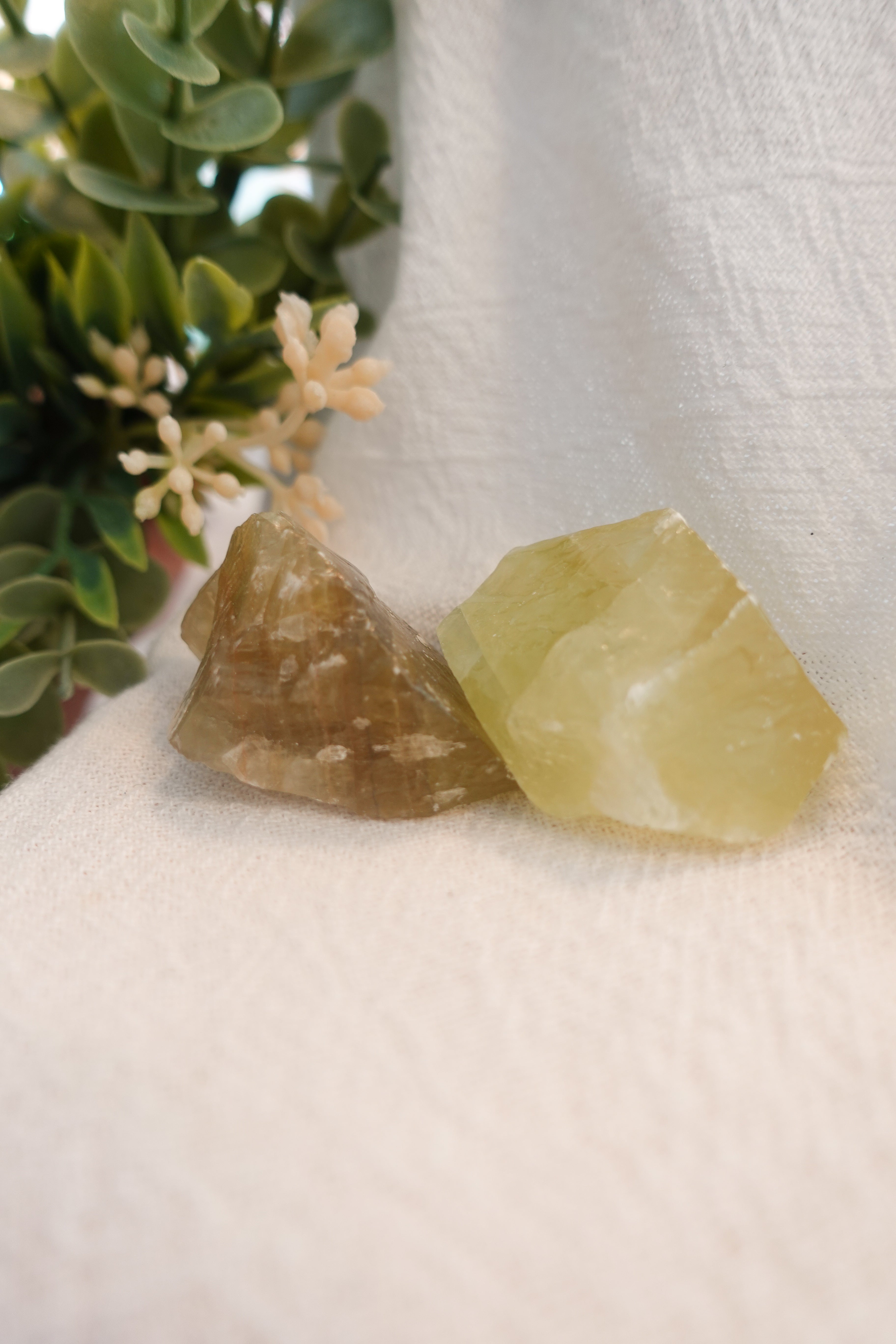 Green Calcite Raw