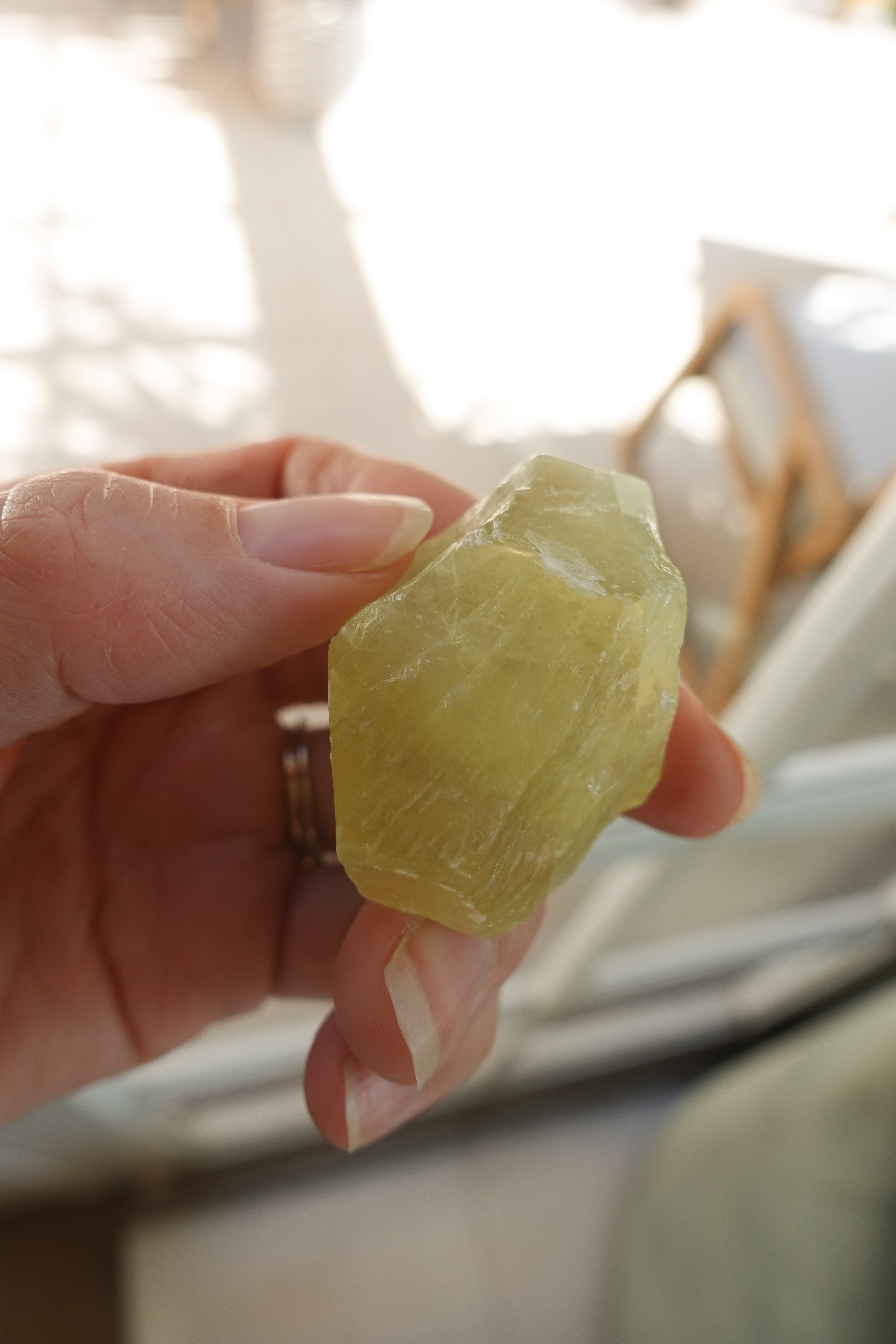 Green Calcite Raw
