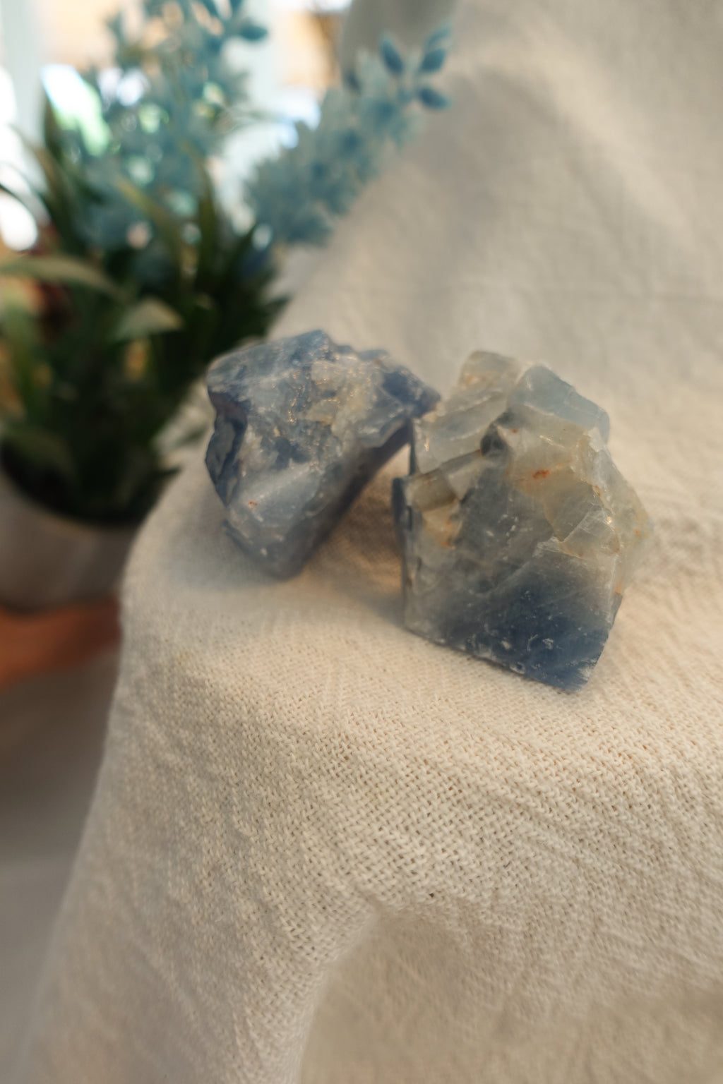 Blue Calcite Raw