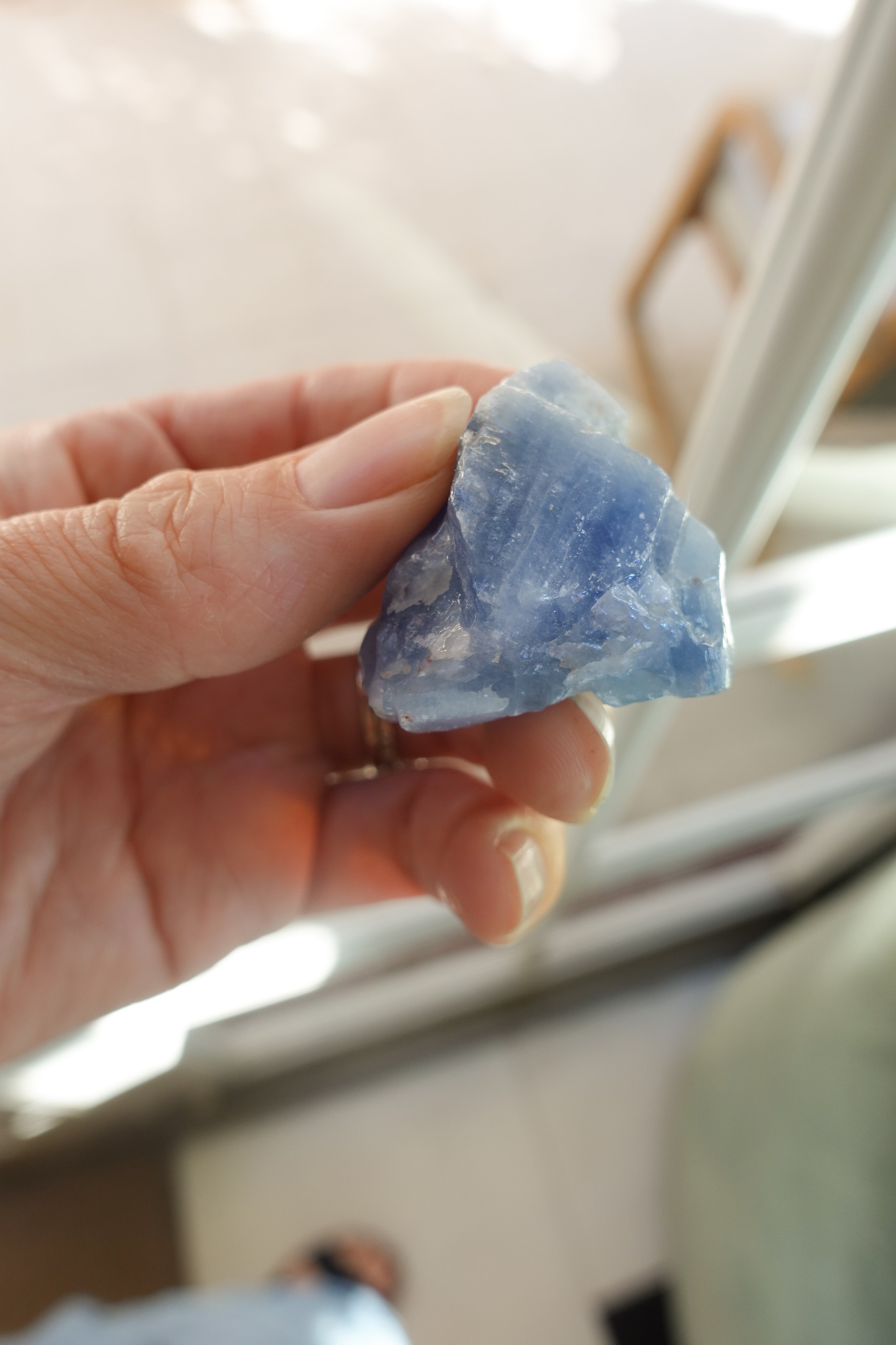 Blue Calcite Raw