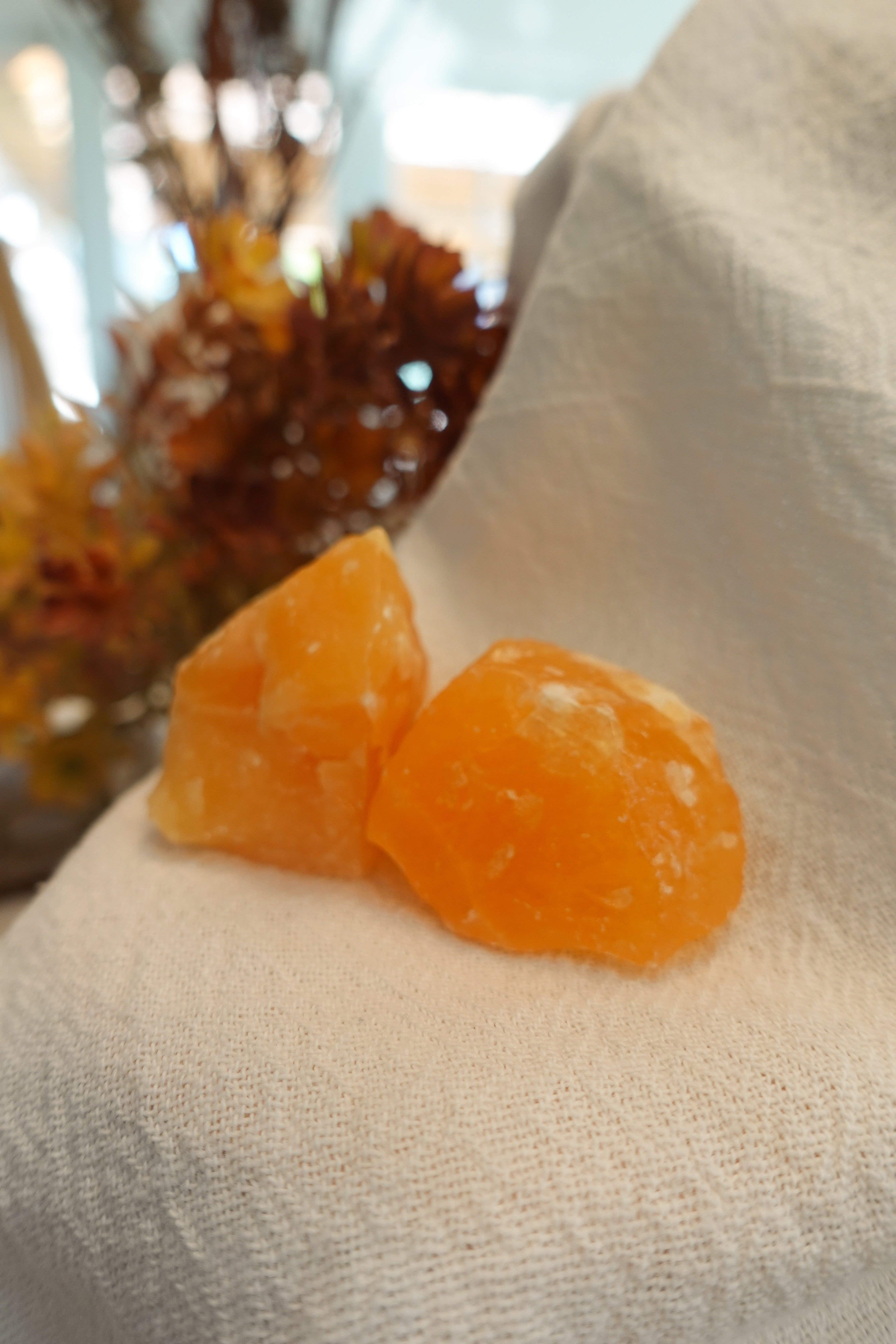 Orange Calcite Raw