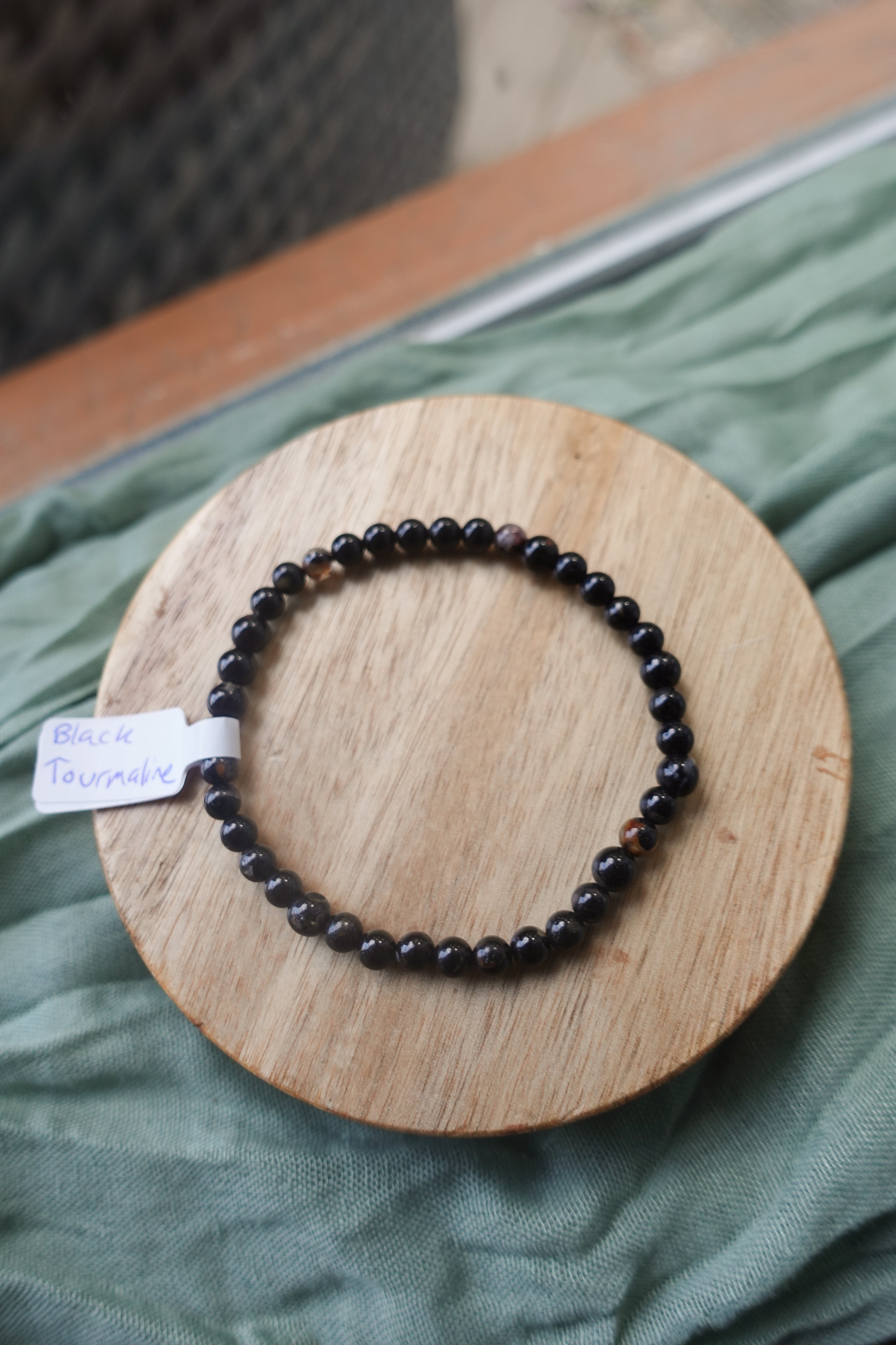 Black Tourmaline 4mm Bracelet