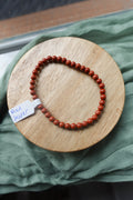Solid Red Jasper 4mm Bracelet