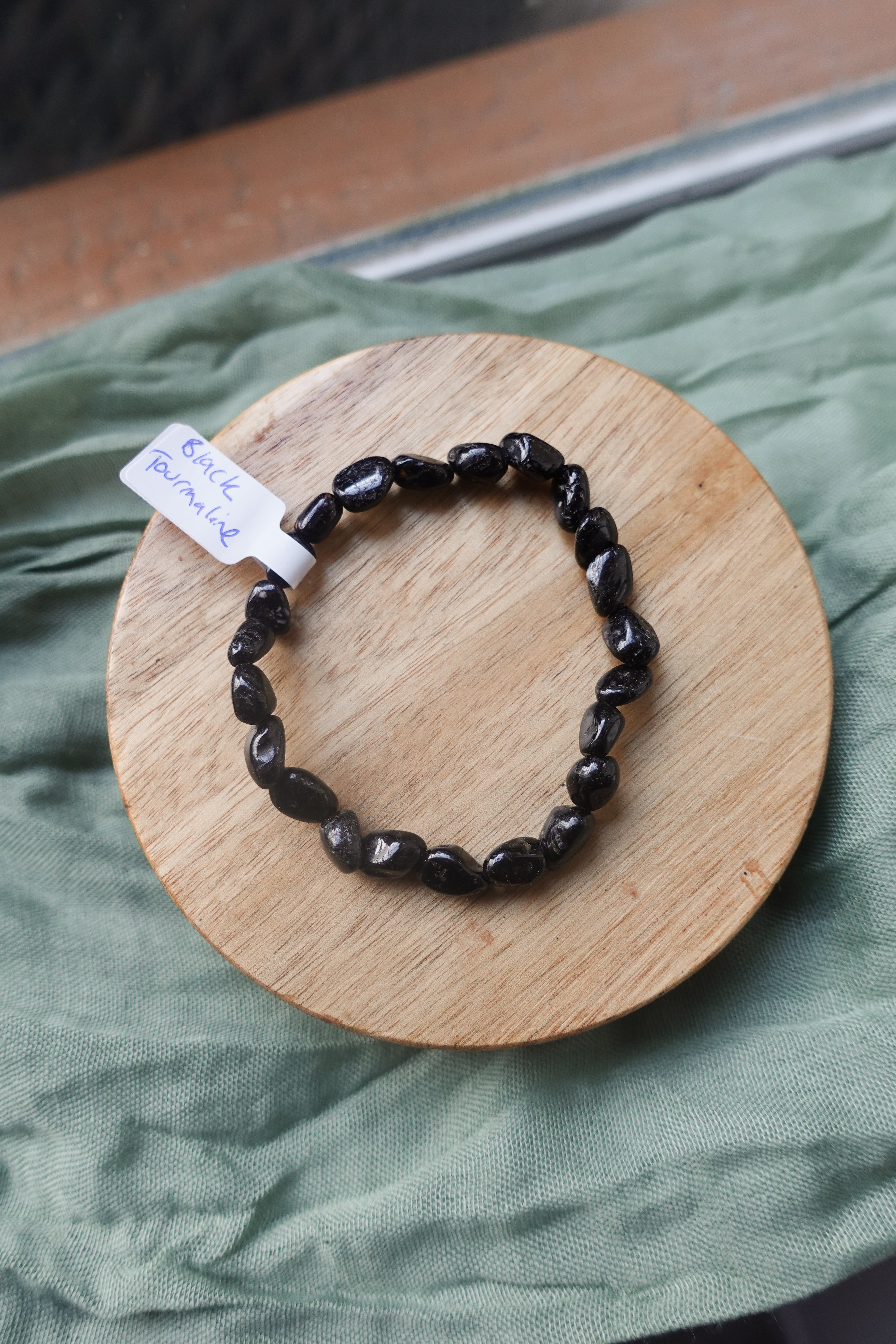 Black Tourmaline 6mm Bracelet Raw