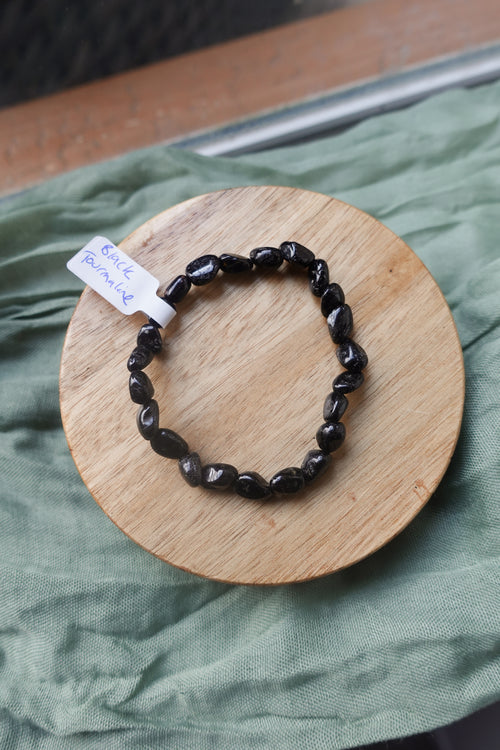 Black Tourmaline 6mm Bracelet Raw