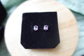 Amethyst Studs- Stirling Silver