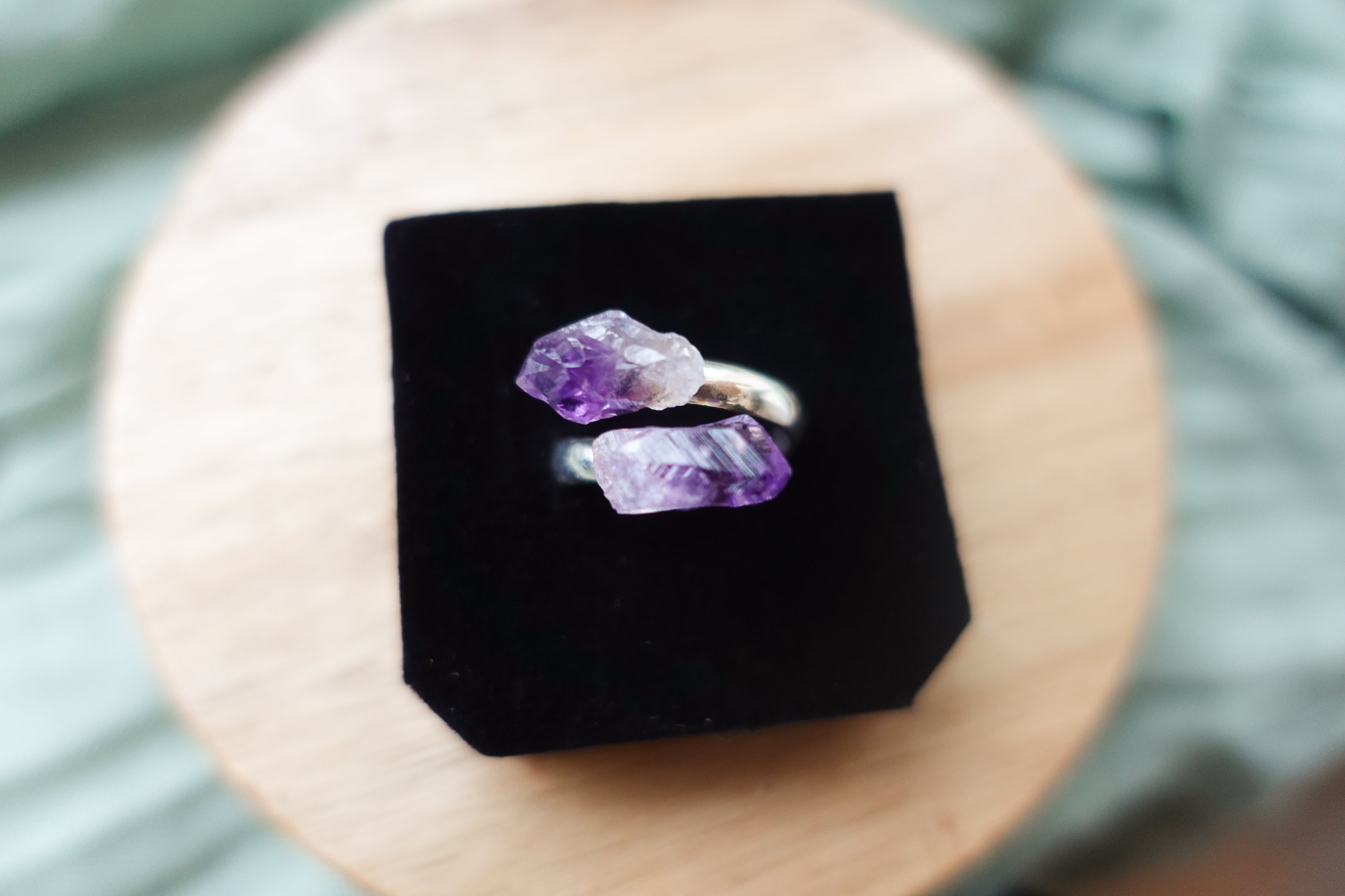 Amethyst Ring - Silver Plated