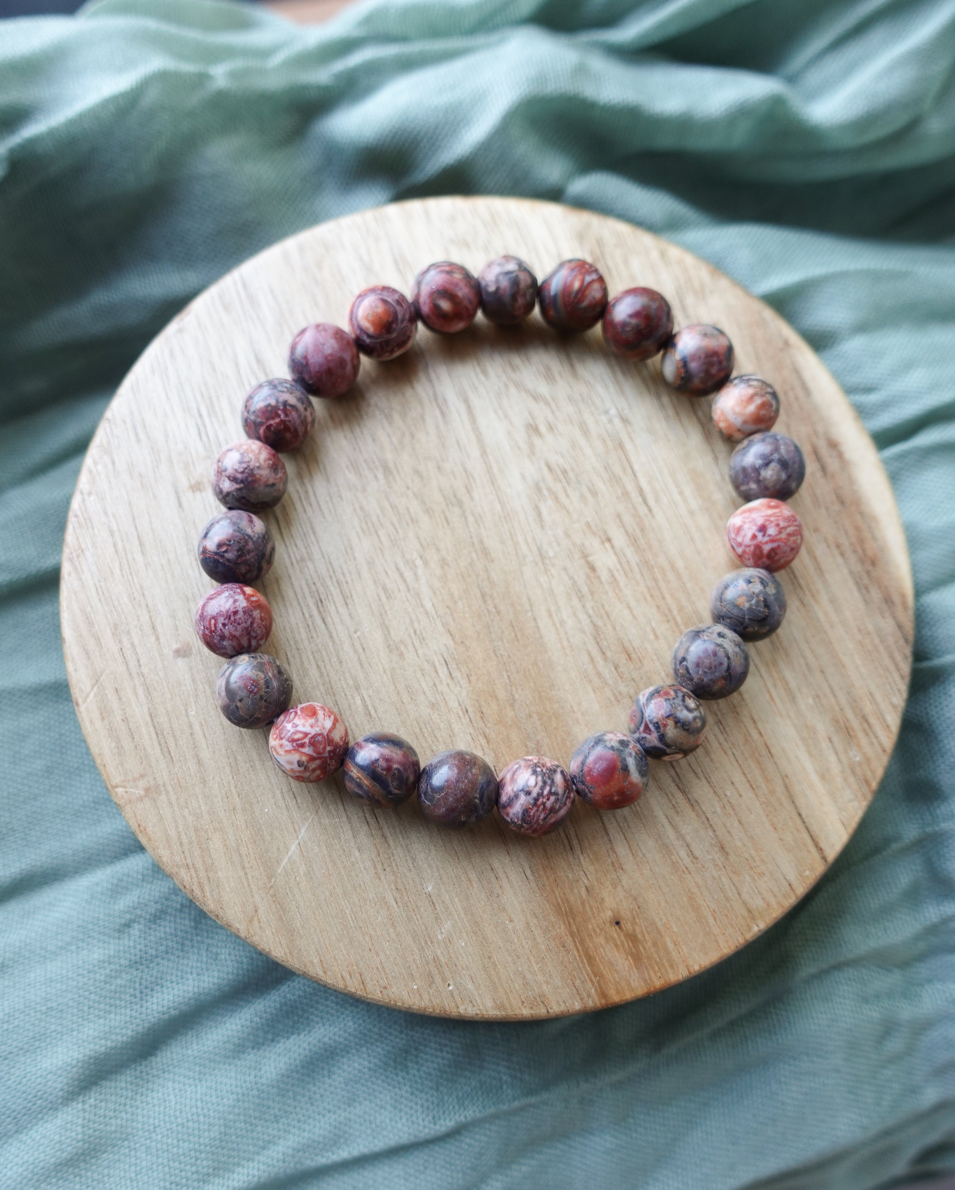 Leopard Skin Jasper Bracelet 6mm