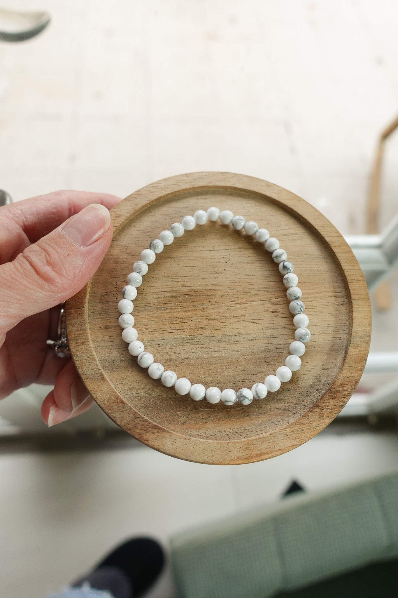 Howlite 4mm Bracelet