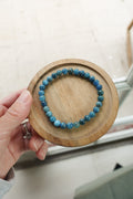 Blue Apatite 6mm Bracelet