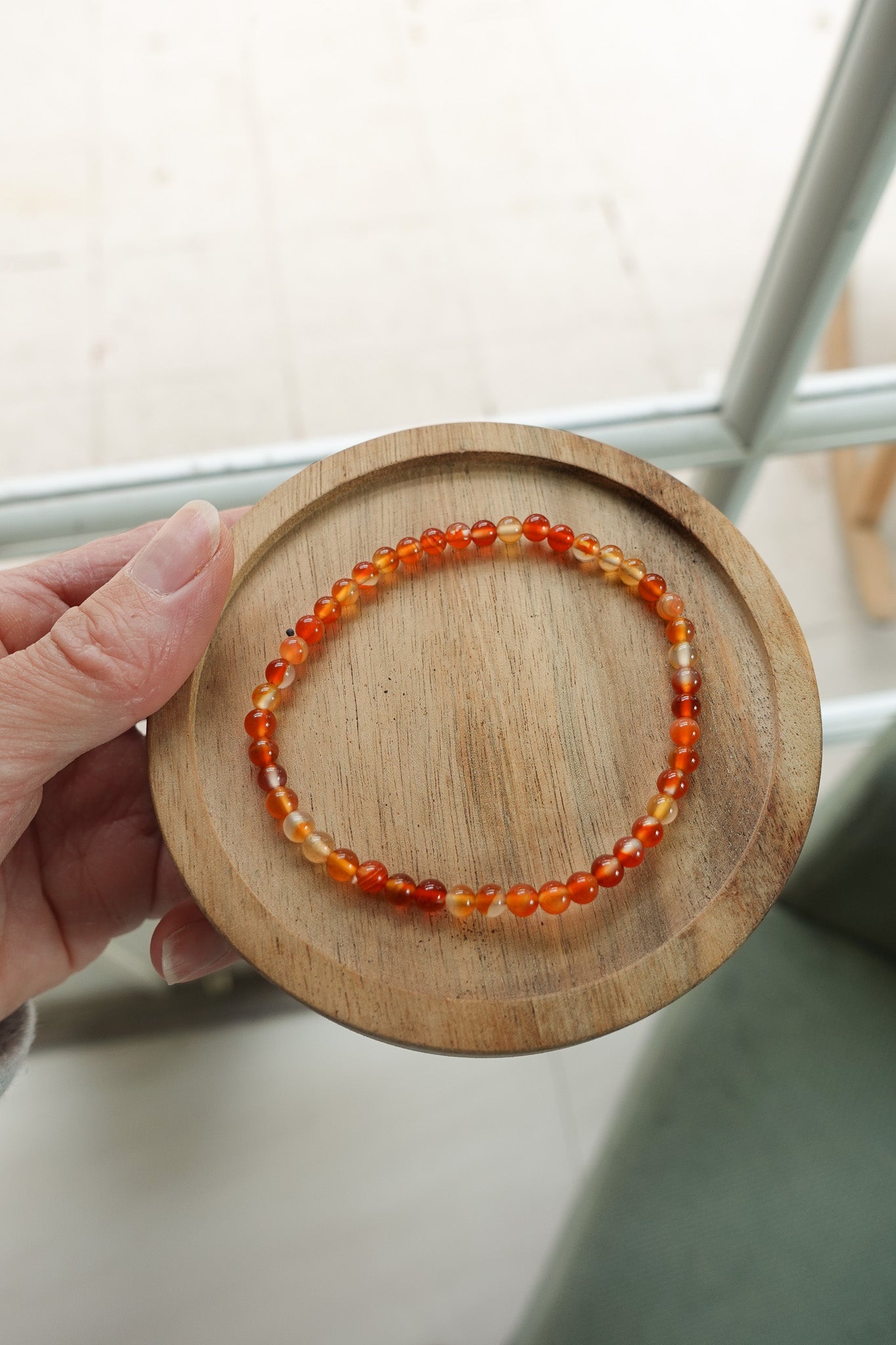 Carnelian 4mm Bracelet