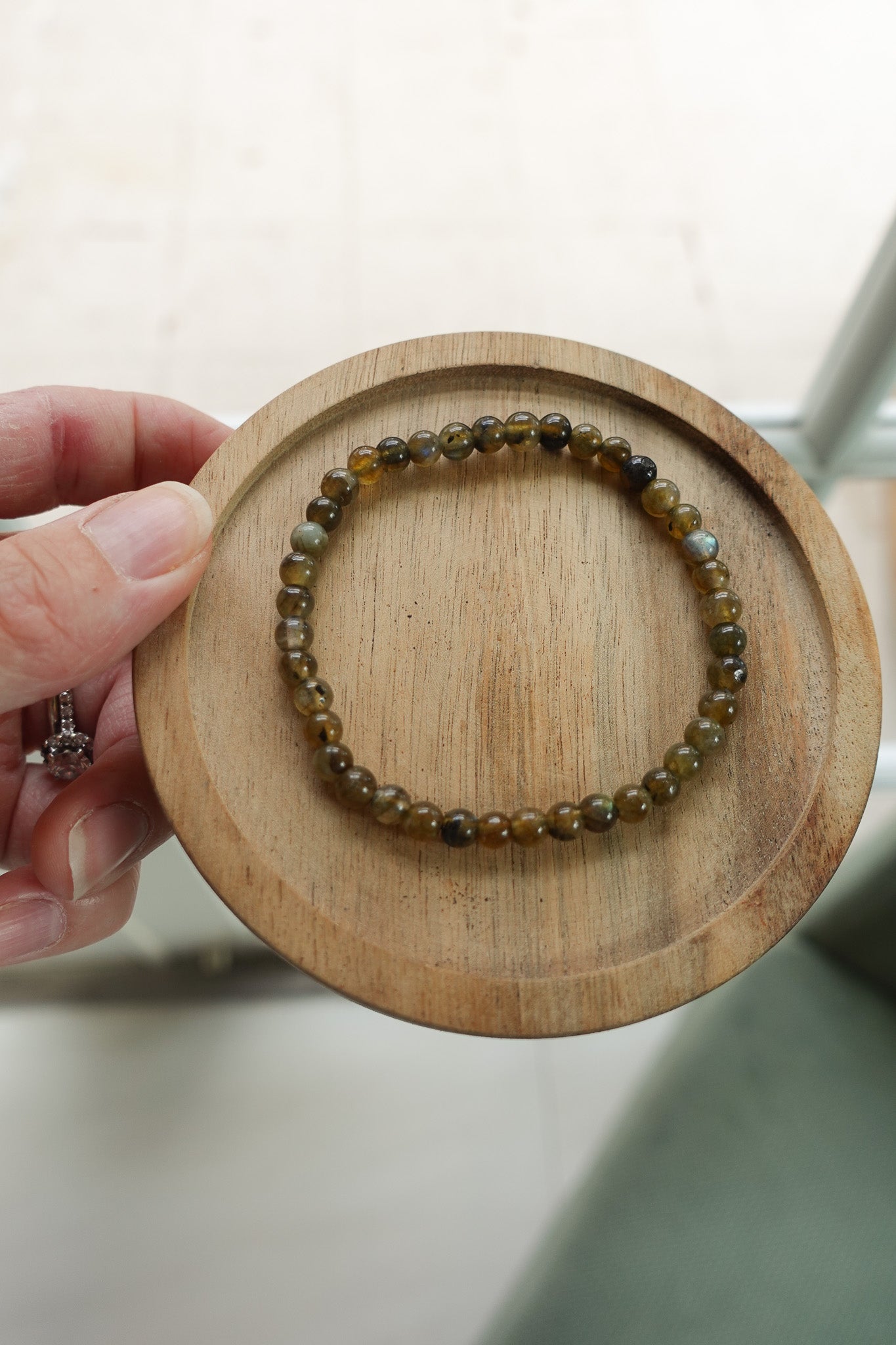 Labradorite 4mm Bracelet