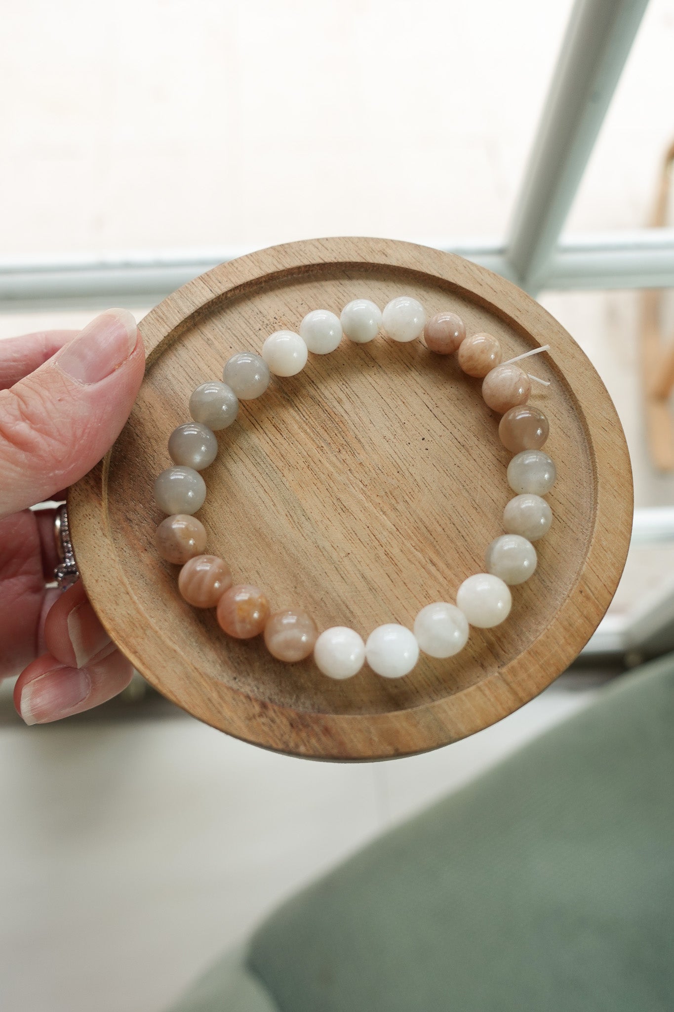 Moonstone Multi Colored Bracelet 8mm