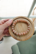 Moonstone Peach Bracelet 8mm