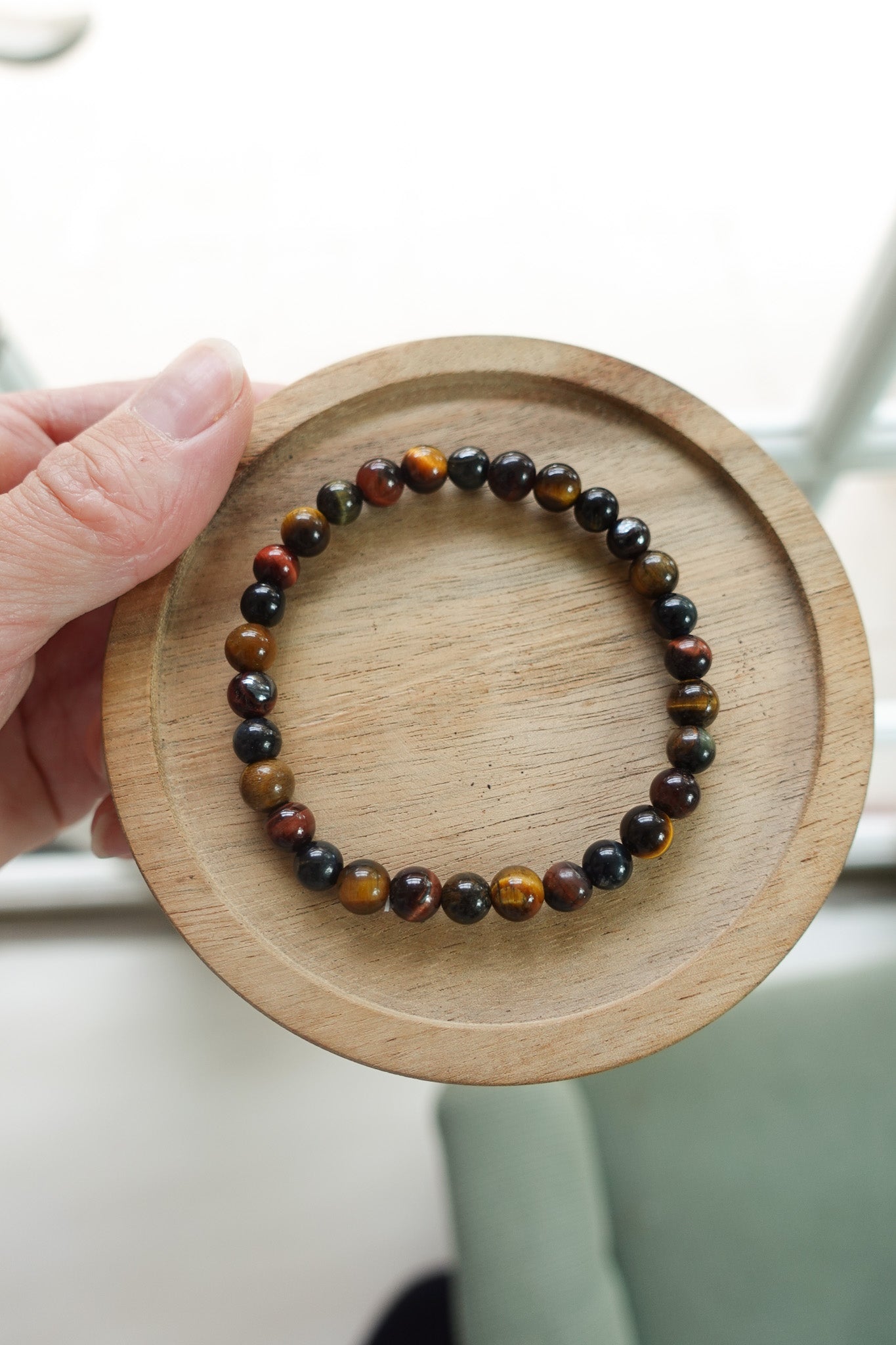 Tigers Eye Multi Colored  5mm Bracelet