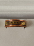 Copper Ring Large - Dots