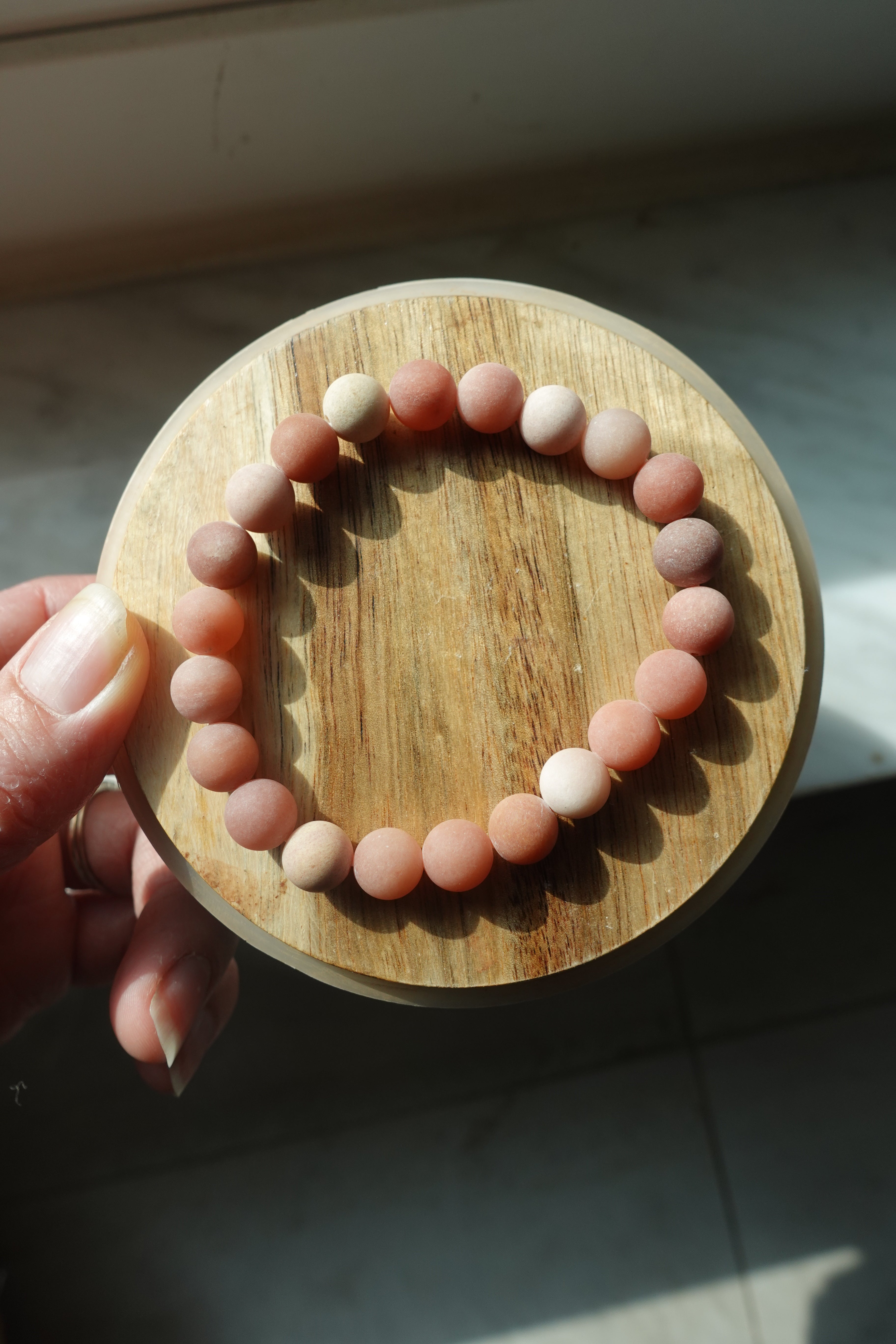 Red Calcite 8mm Matte Bracelet