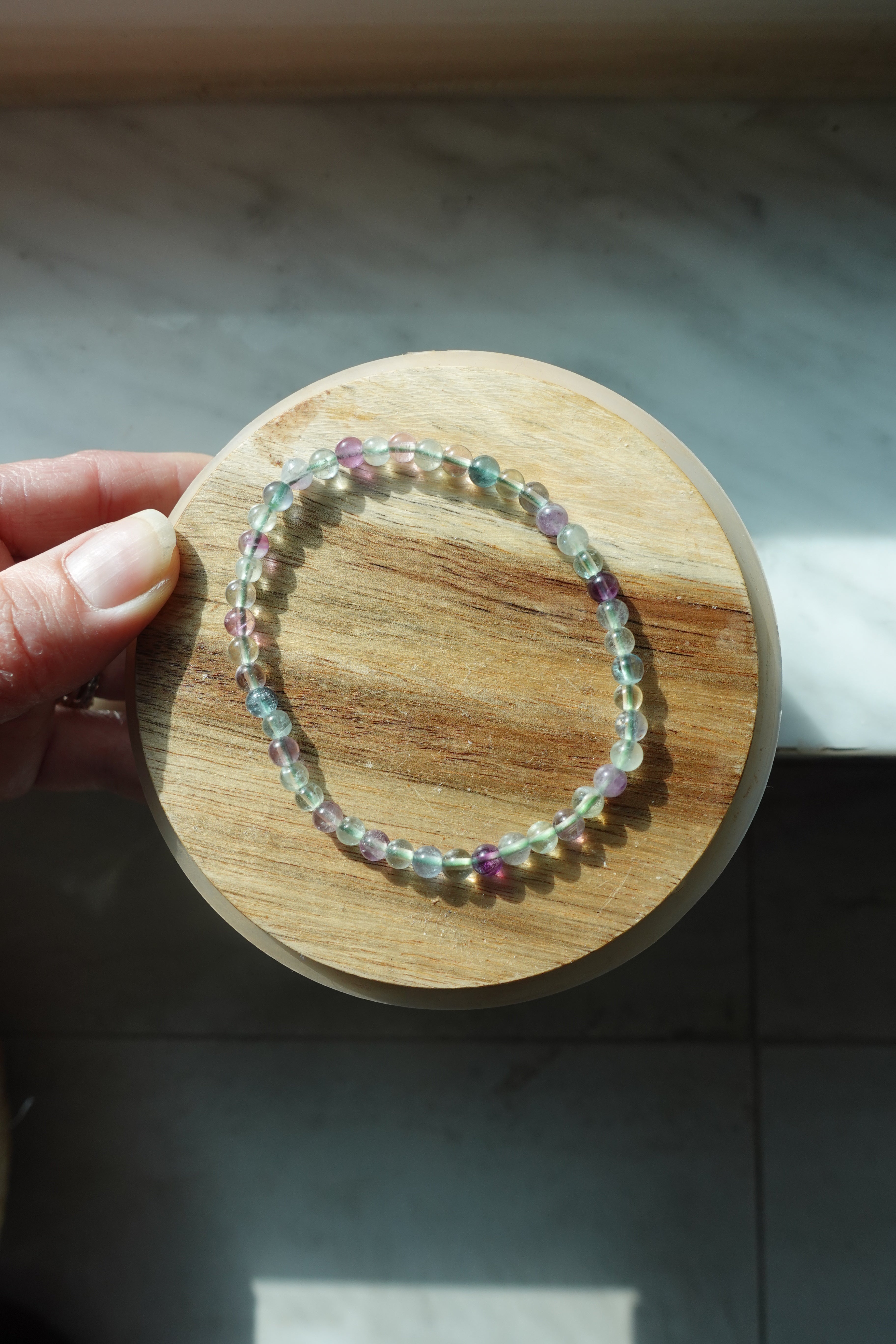 Flourite 4mm Bracelet