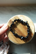 Black Obsidian Raw Bracelet