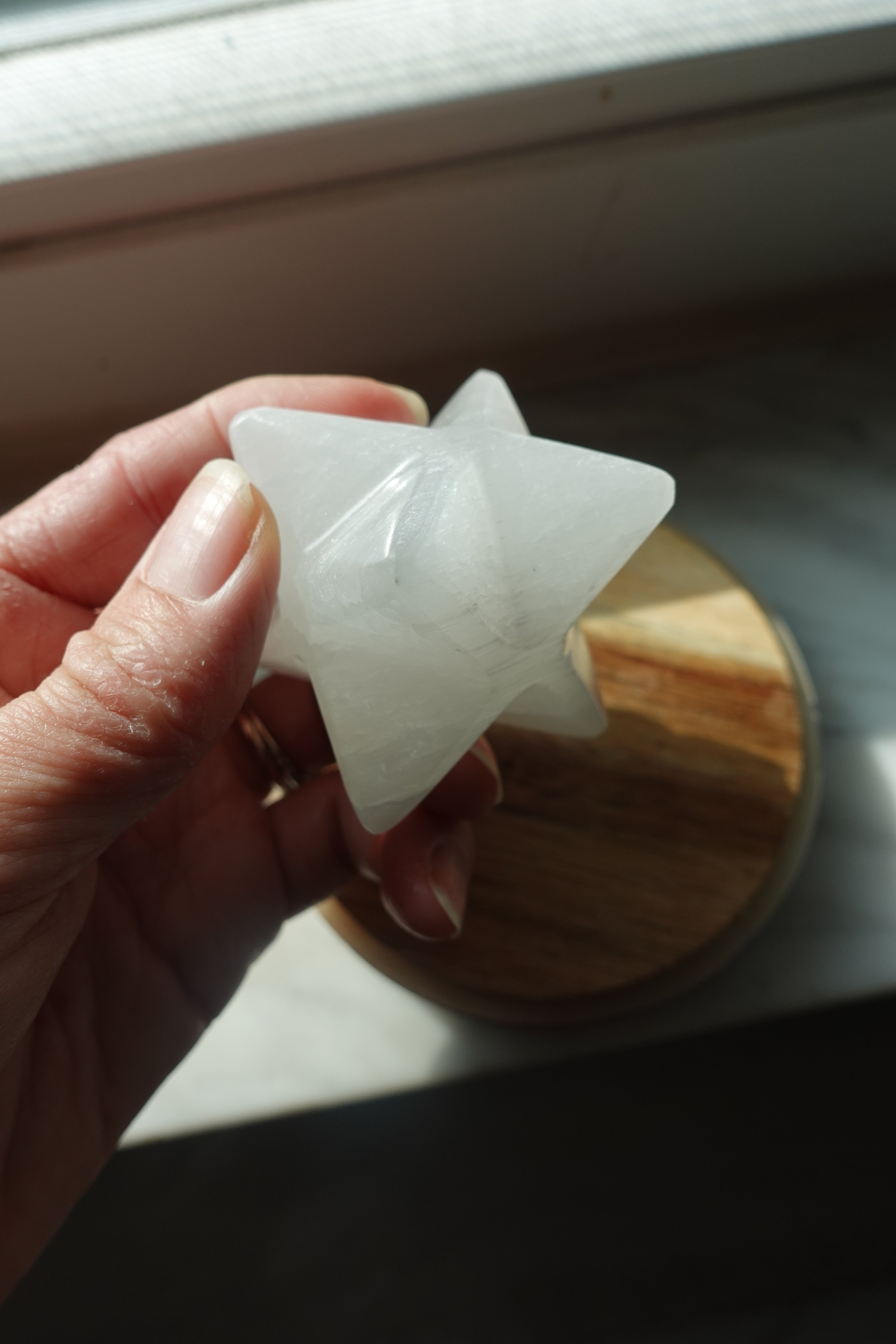 Selenite Merkaba