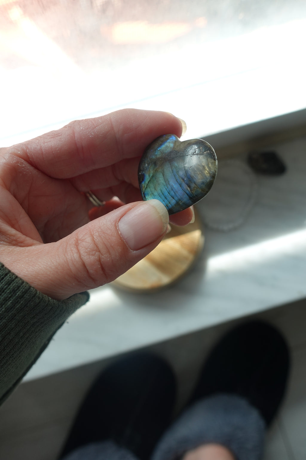 Labradorite Hearts