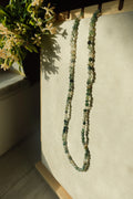 Moss Agate Necklace 18 Inc