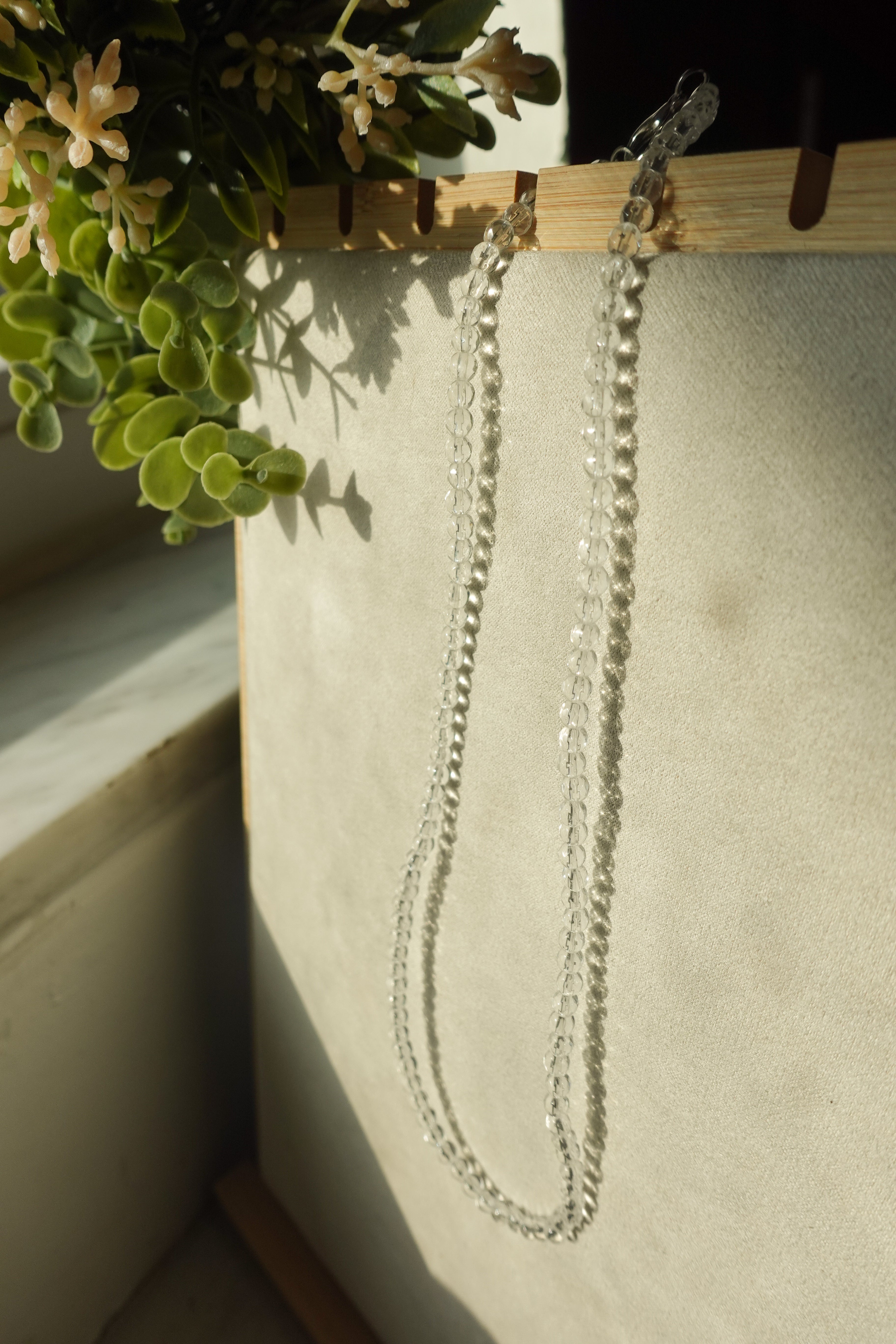 Clear Quartz Necklace 18 Inch