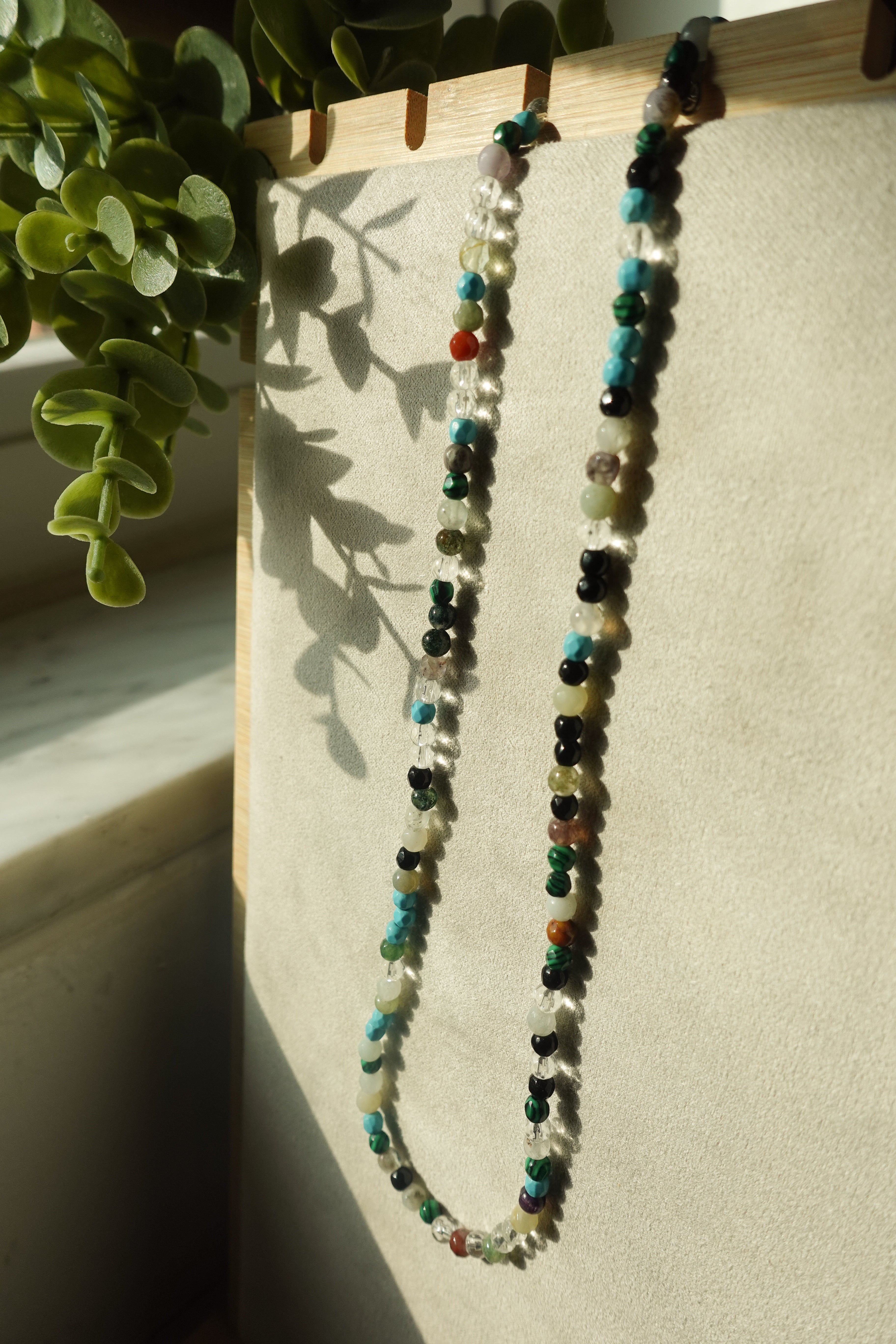Mixed Stone Necklace (3) 18 Inch