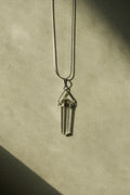 Clear Quartz Points Necklace 24 inch