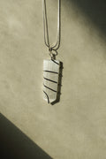 Selenite Necklace L 24 Inch