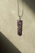 Amethyst Necklace 24 Inch