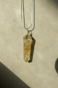 Citrine Orgonite Necklace 24 Inch