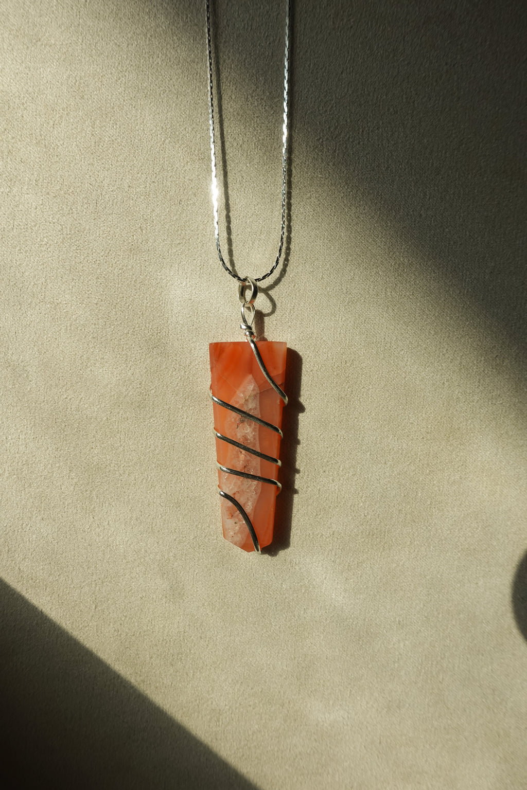 Red Carnelian Necklace (L) 24 Inch