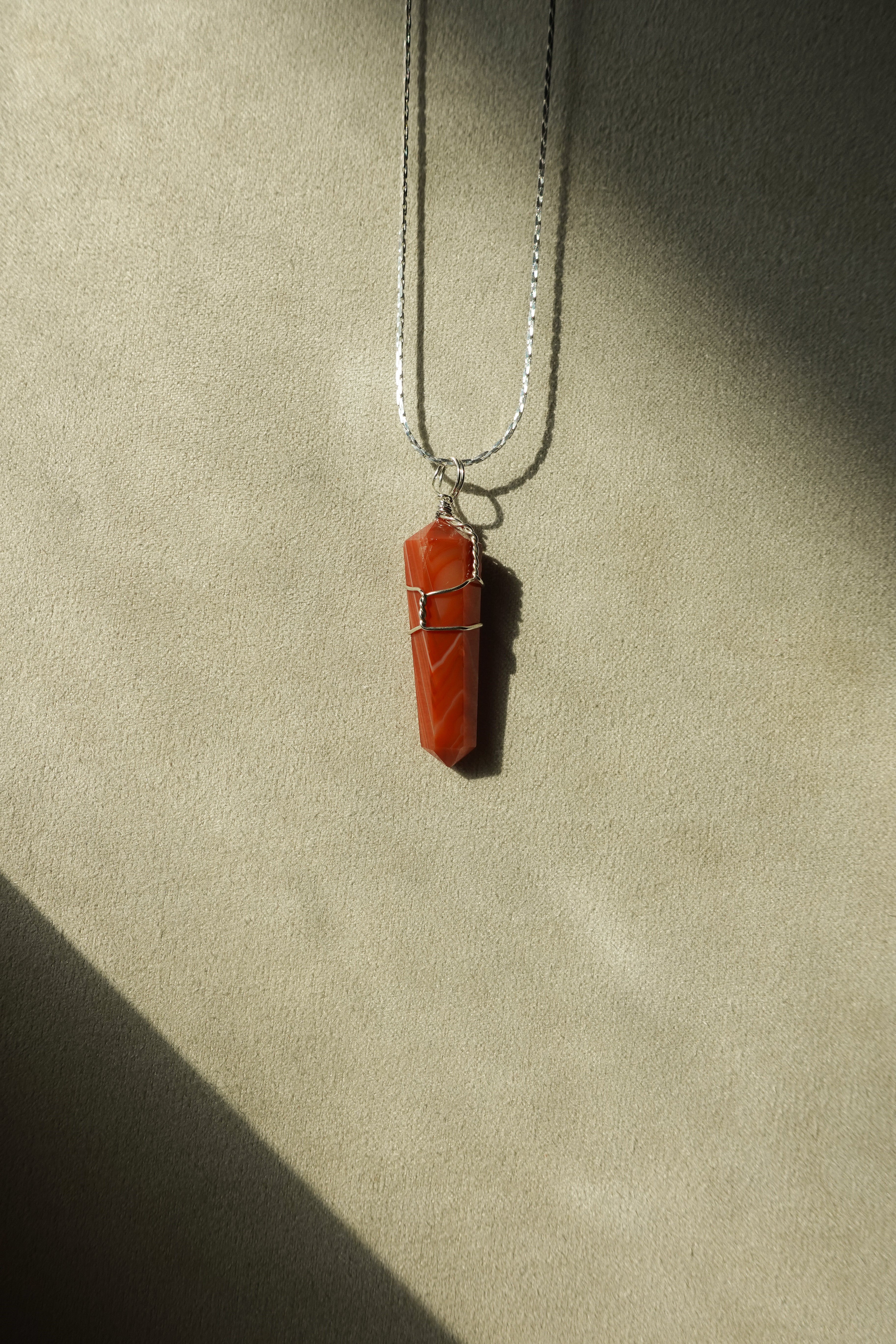 Red Carnelian Necklace (S) 24 Inch