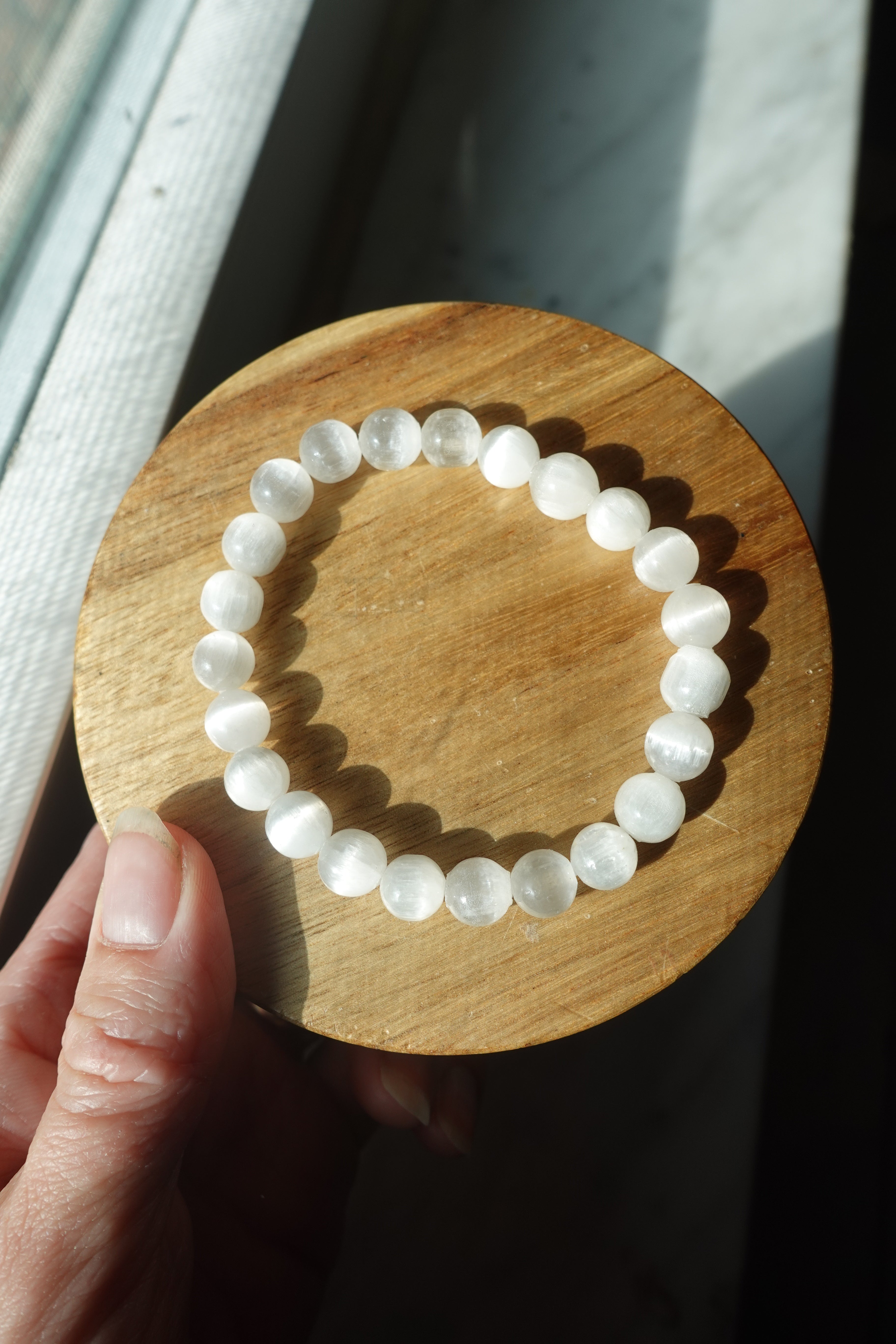 Selenite 8mm Bracelet