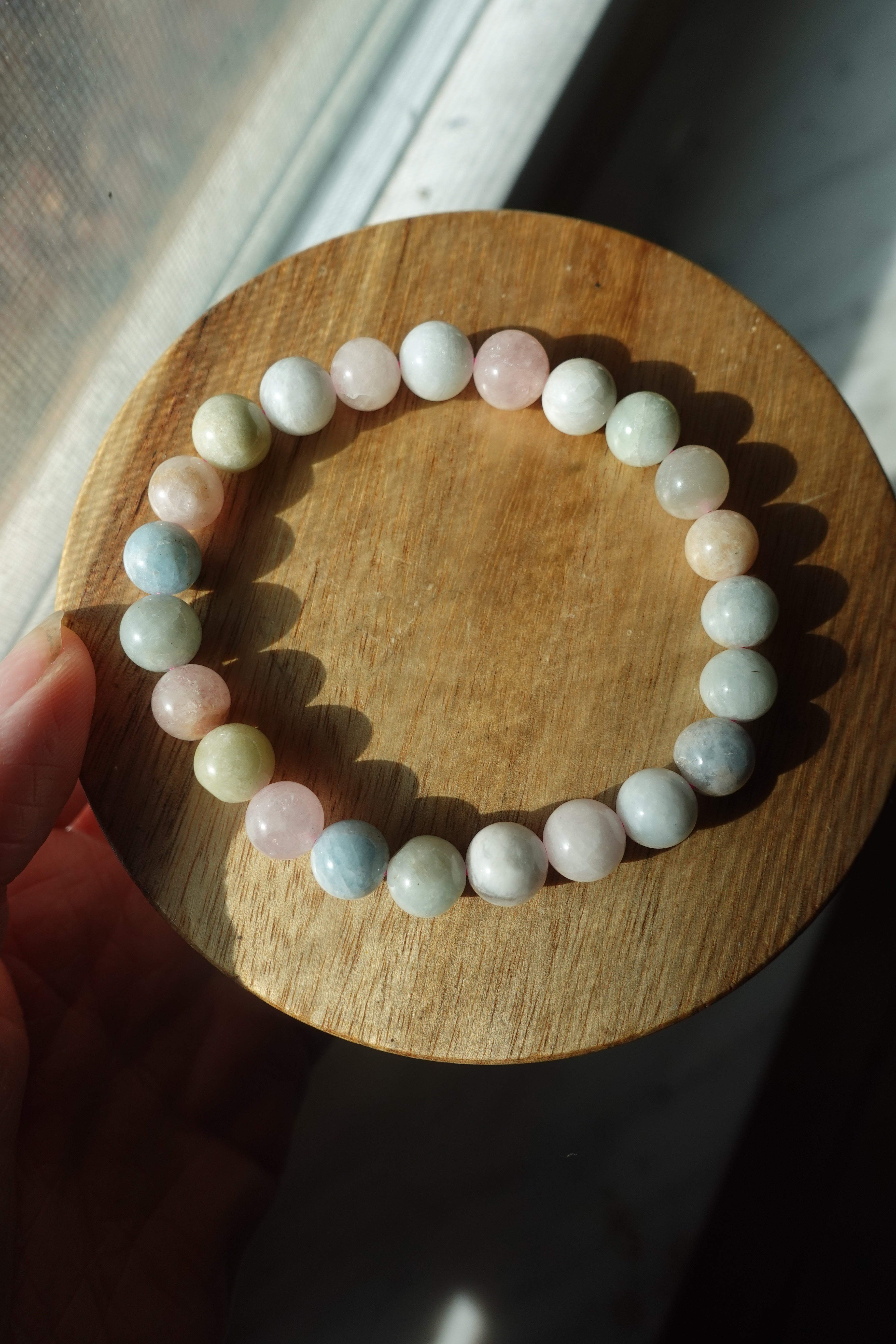 Morganite 8mm Bracelet