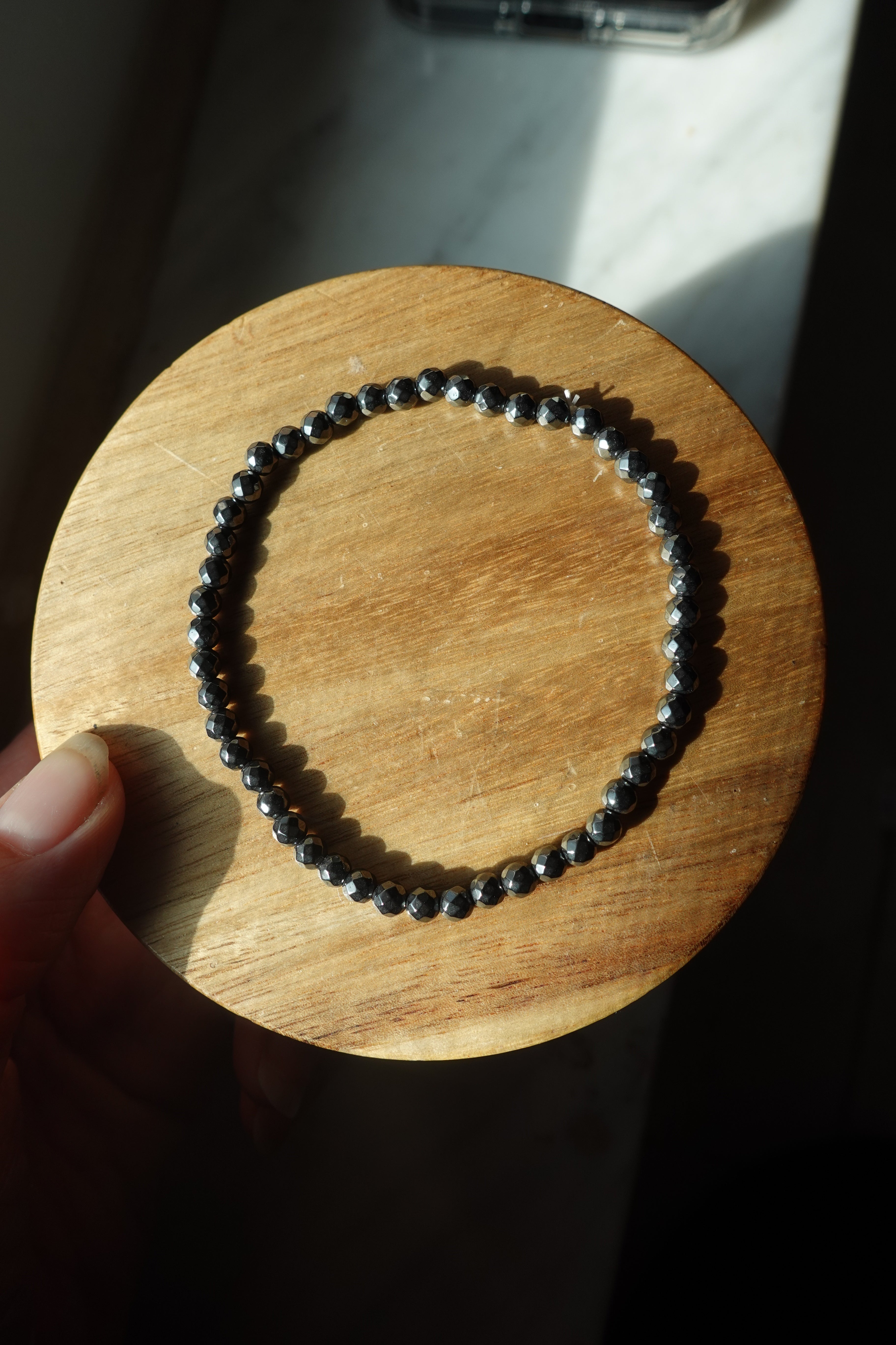 Hematite 4mm Bracelet