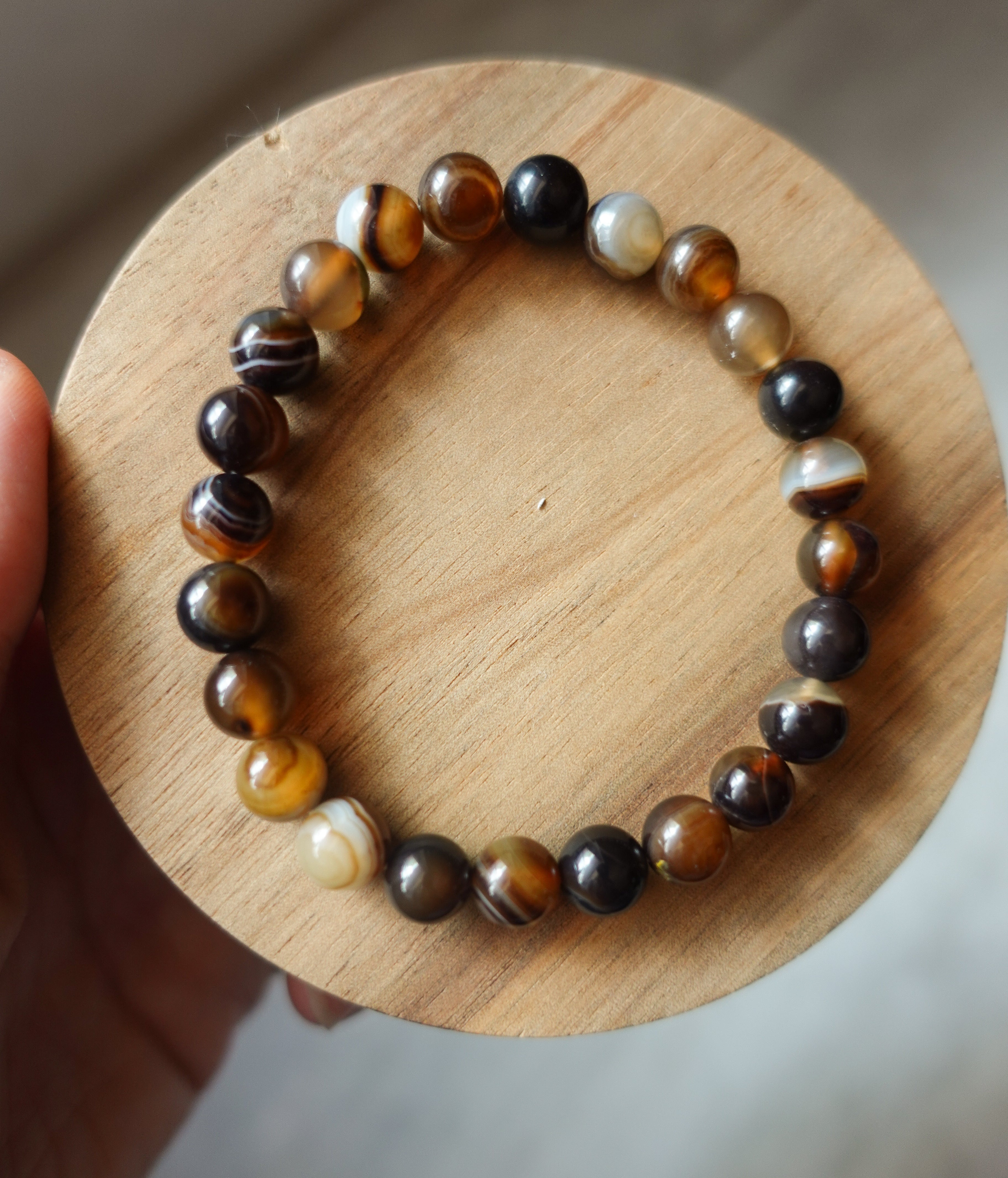 Agate 6mm Bracelet