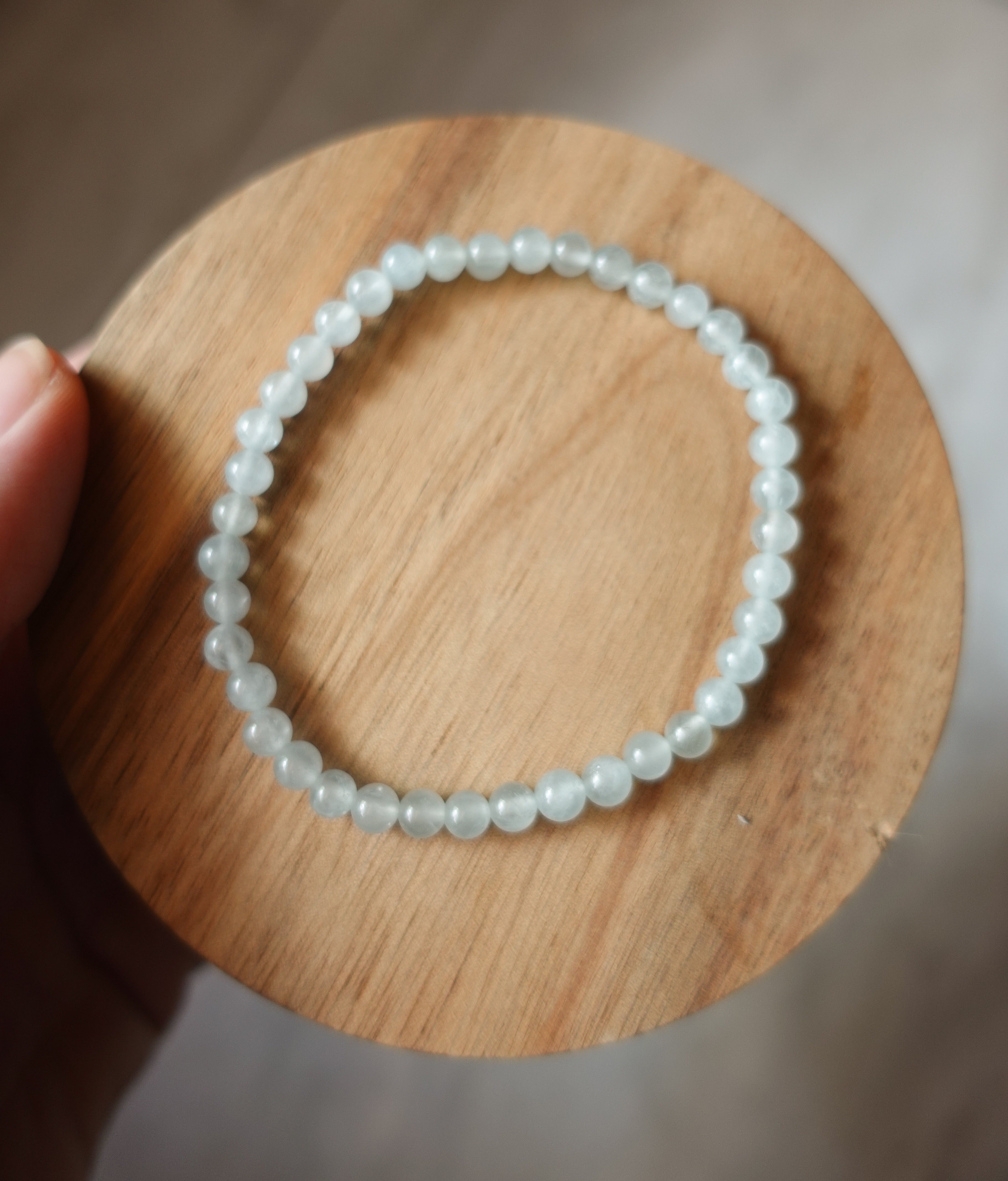 Aquamarine 4mm Bracelet