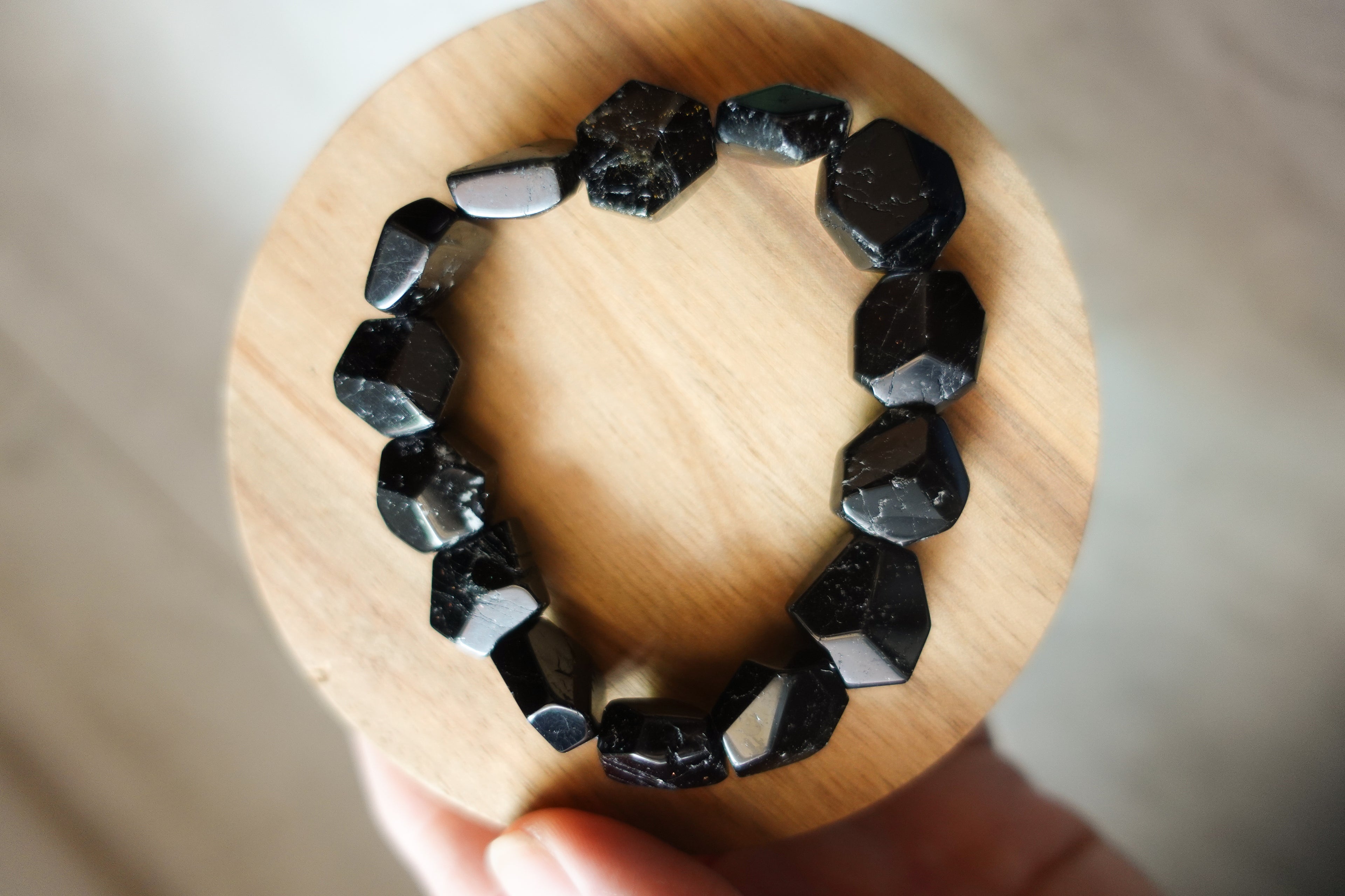 Black Tourmaline 8mm Polished Bracelet