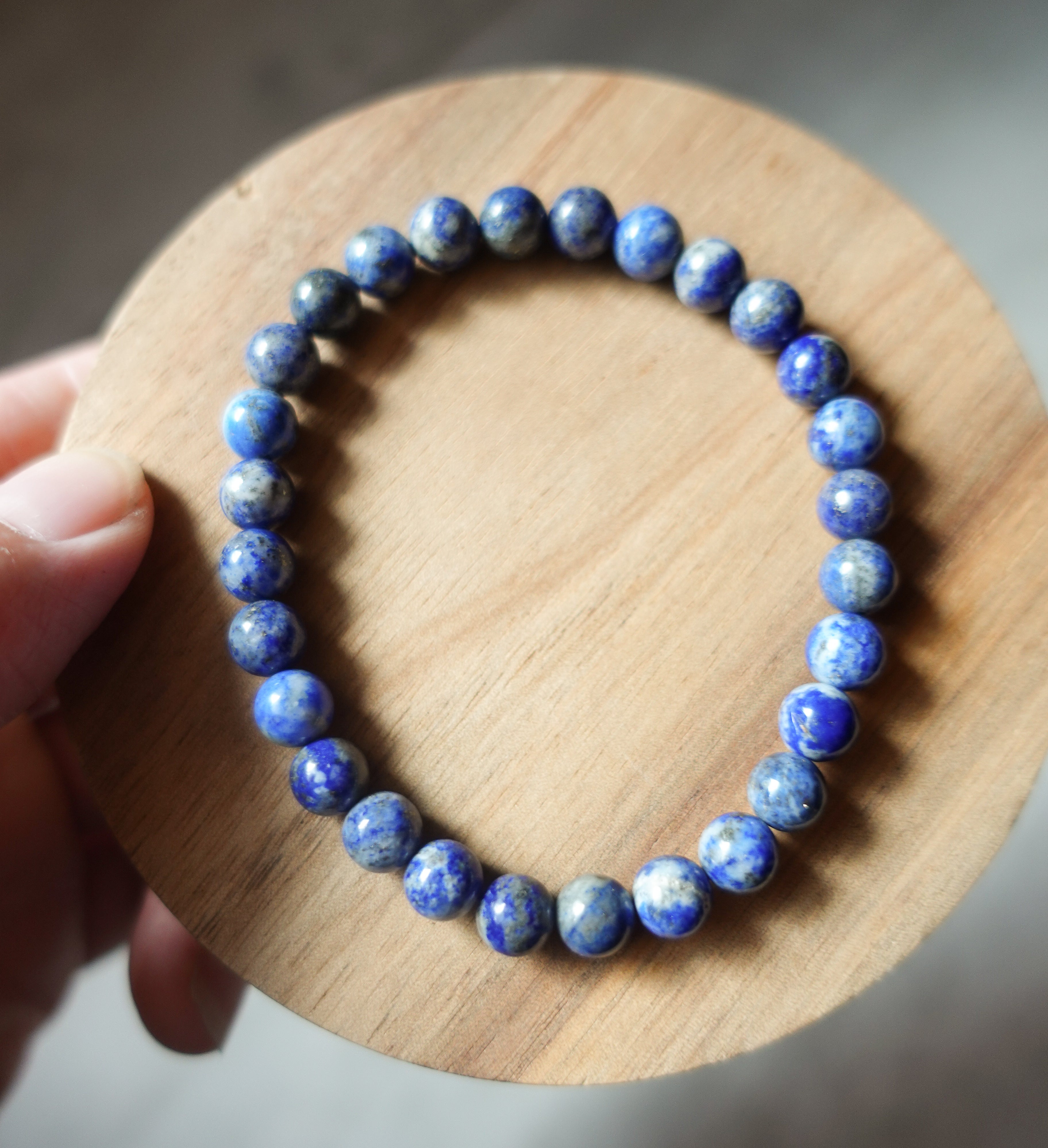 Lapis Bracelet 6mm