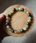 Pyrite, Citrine, Green Aventurine 6mm Bracelet