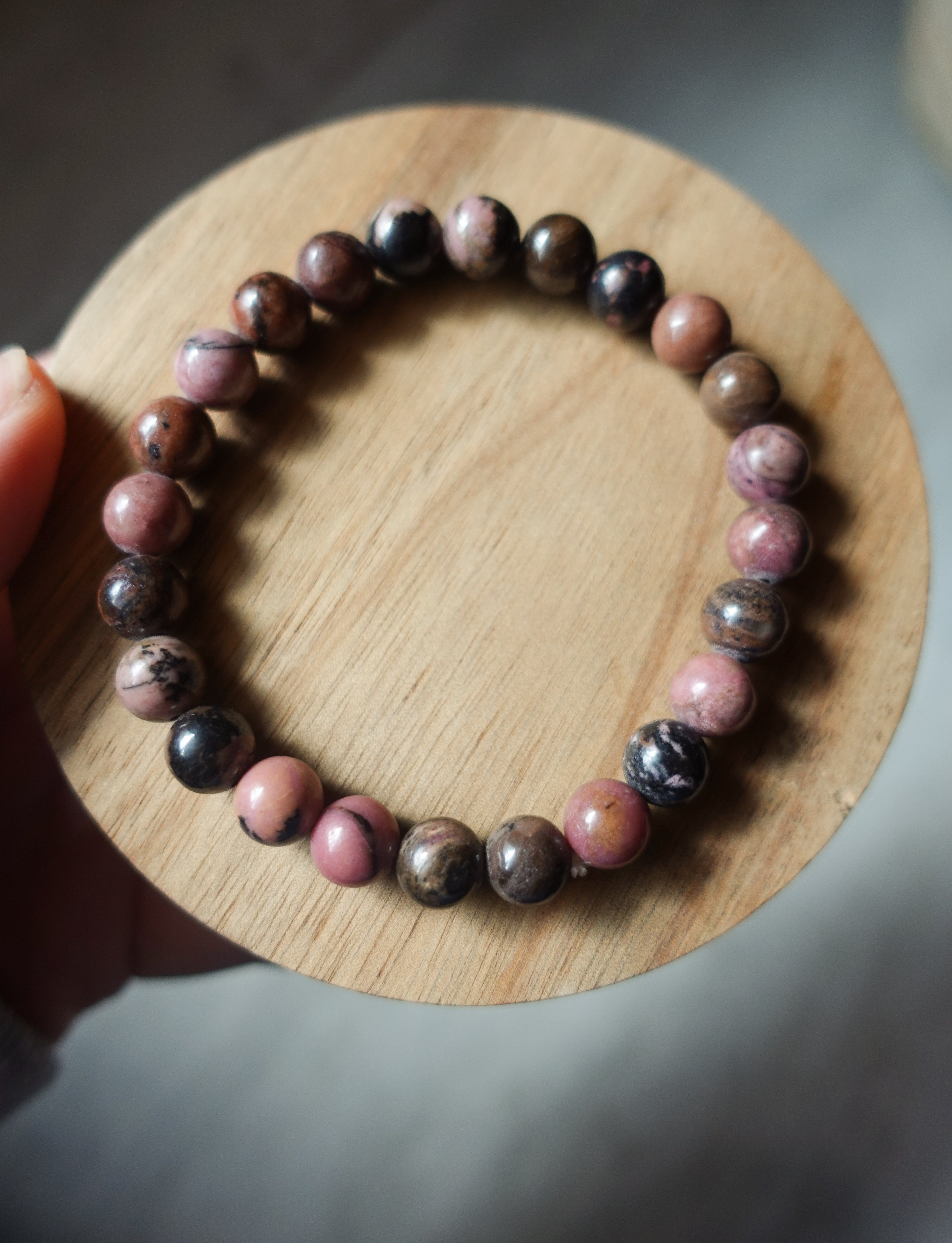 Rhodonite bracelet 6mm