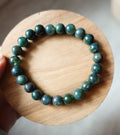 Moss Agate 6mm Bracelet