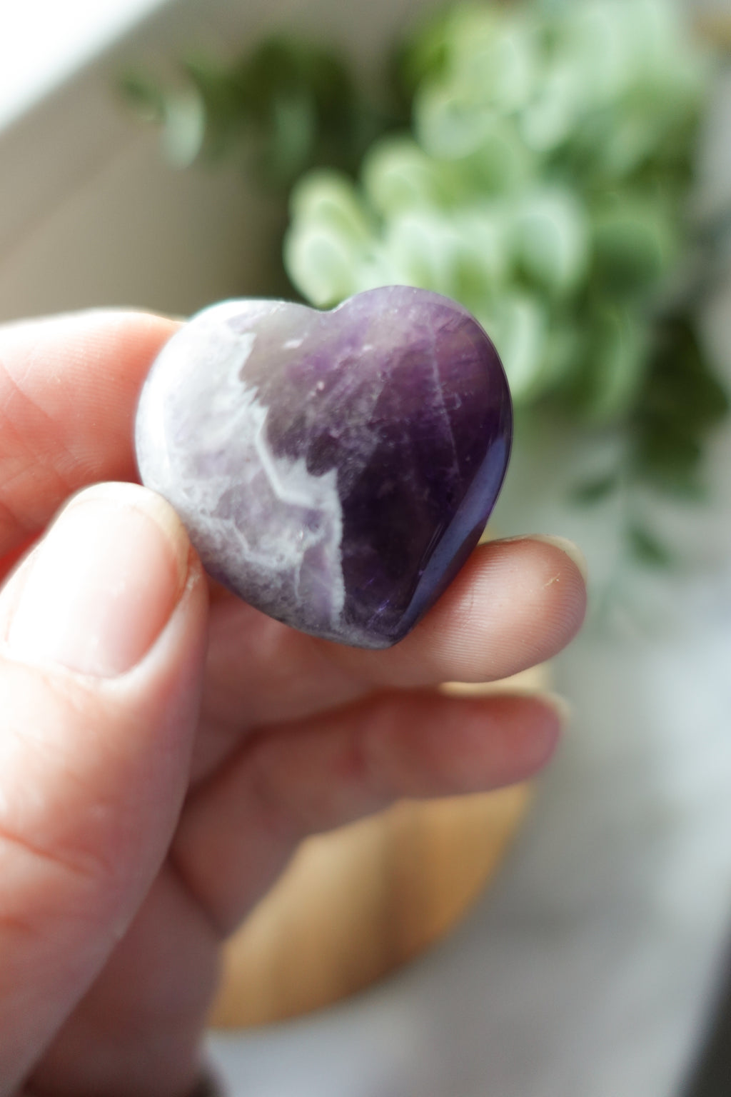 Amethyst Heart Small