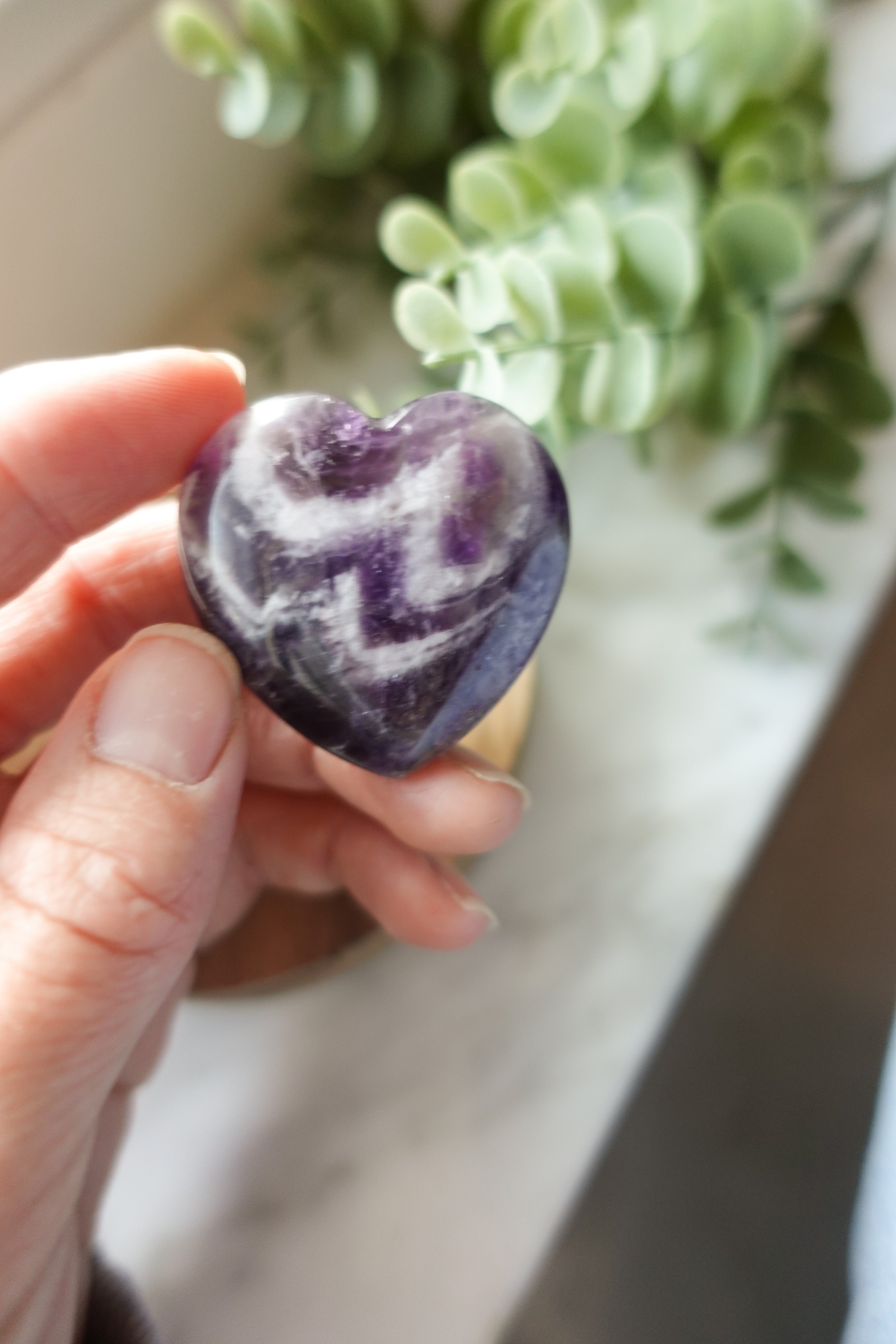 Amethyst Hearts Large