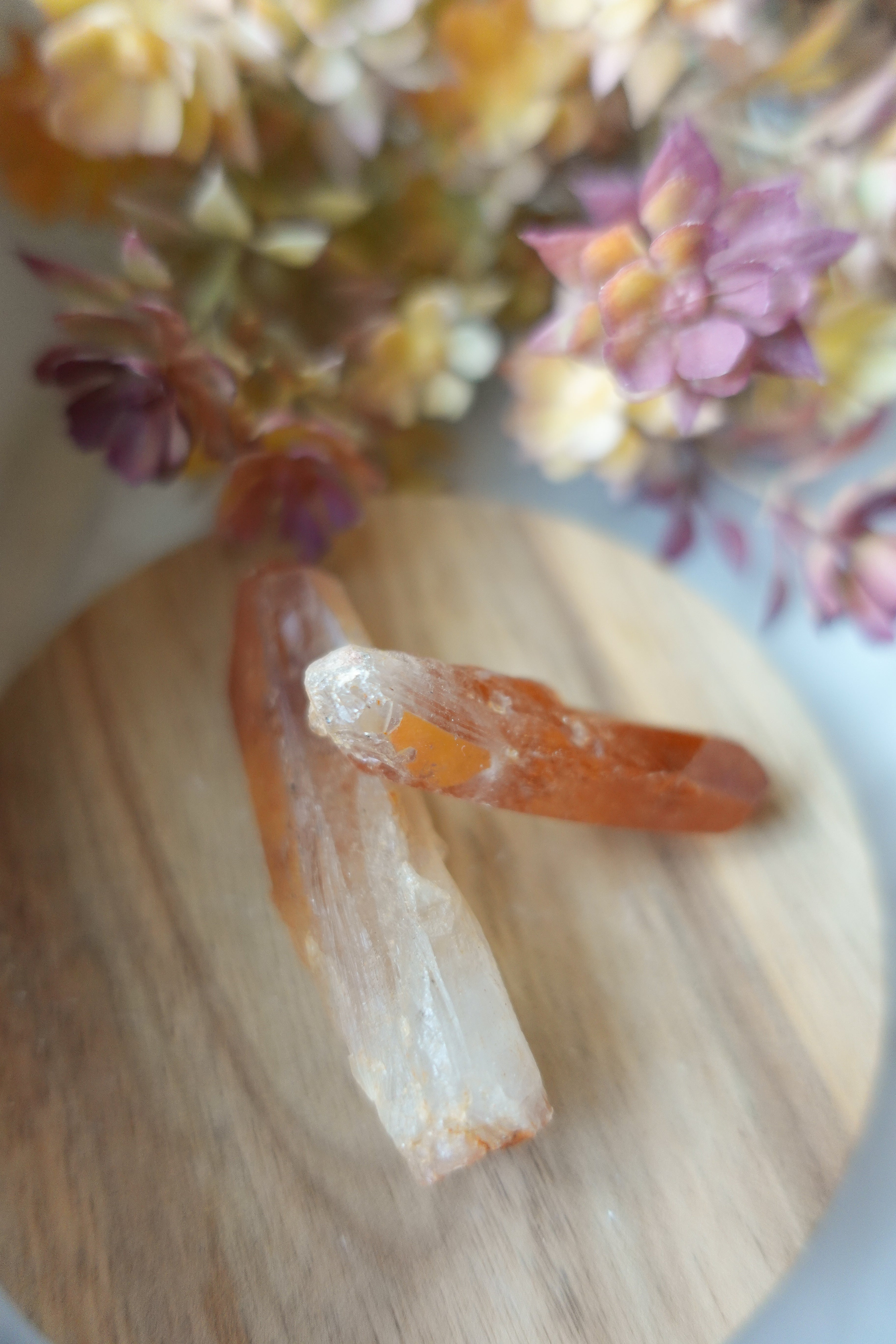 Tangerine Quartz Points