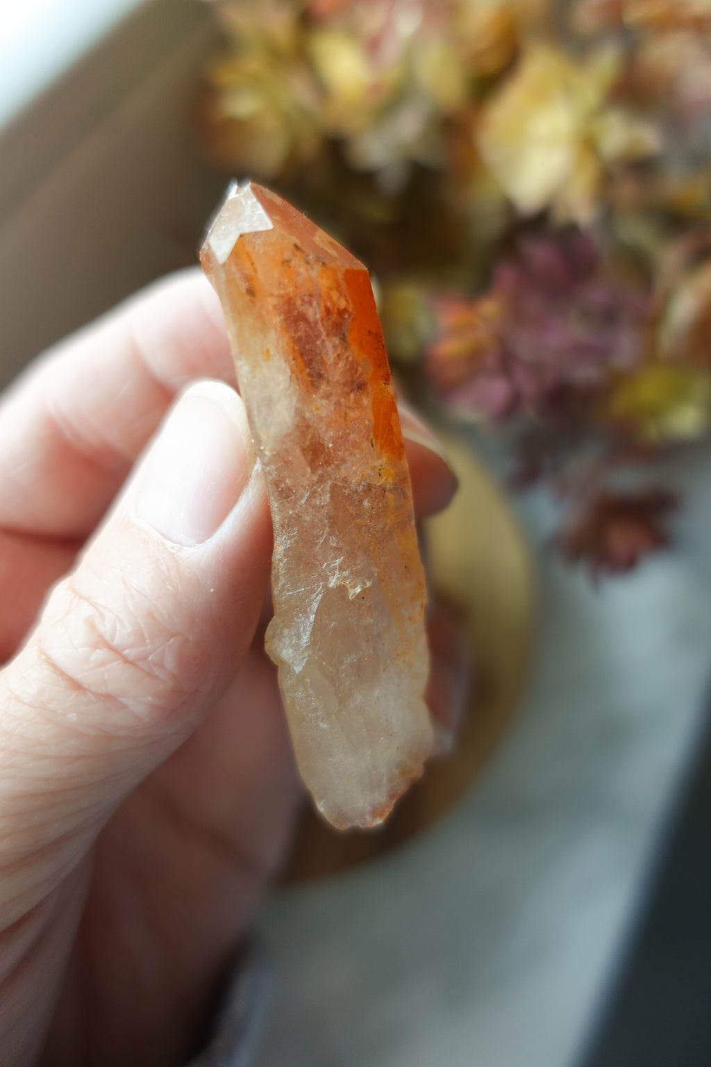 Tangerine Quartz Points