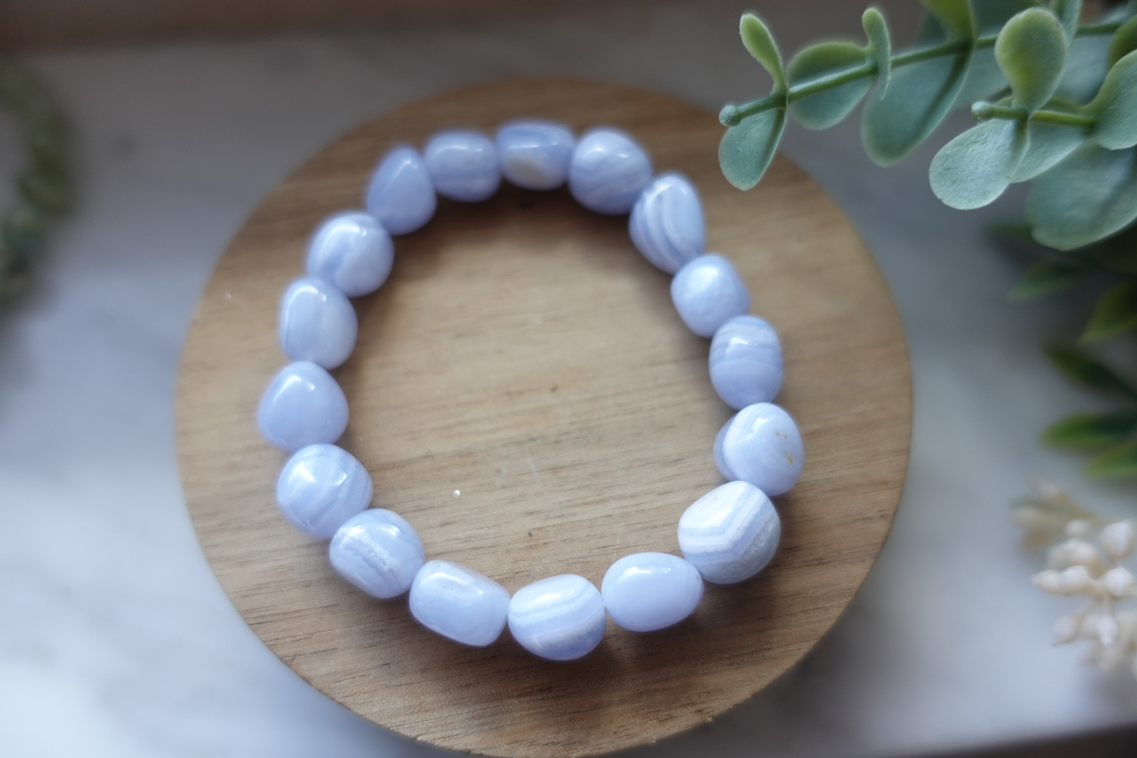 Blue Lace Agate 10mm Bracelet