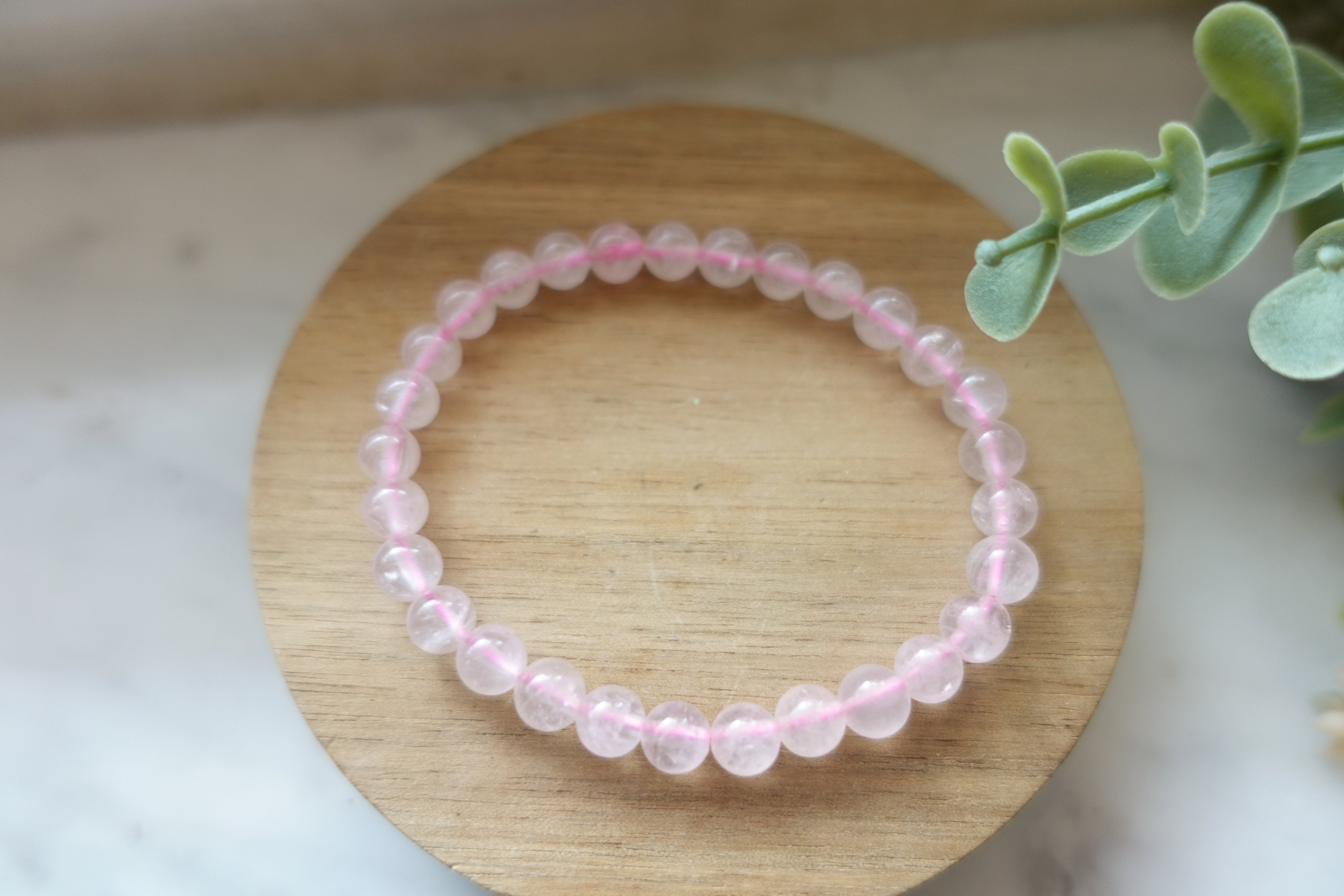 Rose Quartz 6mm Bracelet